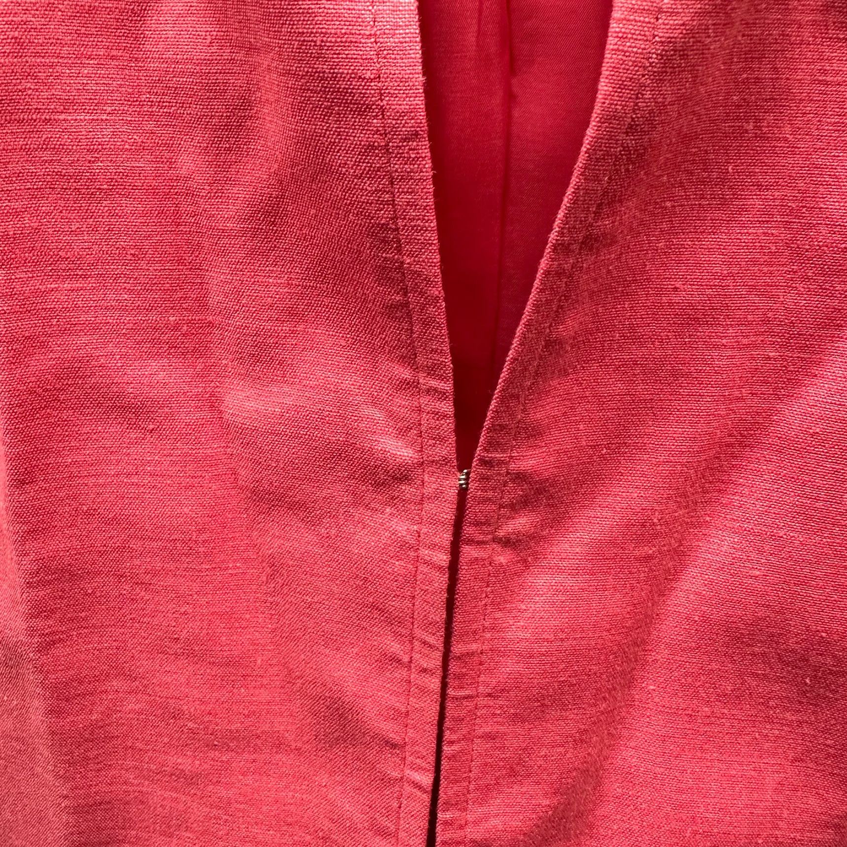 Talbots Talbots Jacket Womens 12P Pink Linen Blazer Coat 80s 90s Petites Button Shoulder Pads Blazer Girls Womens Size XL / US 12-14 / IT 48-50 - 7 Thumbnail