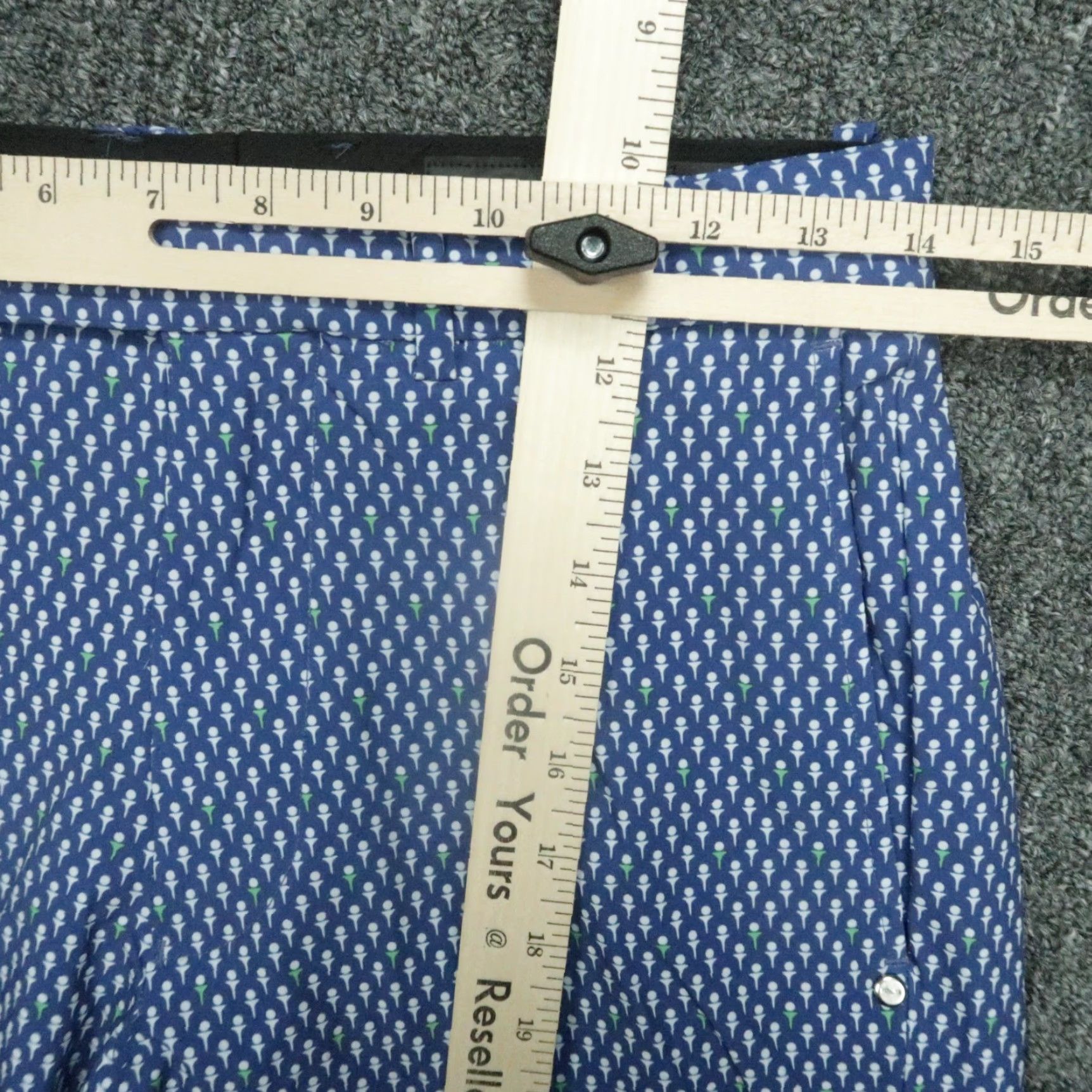 RLX Ralph Lauren RLX Ralph Lauren Pants Men 28x30 Blue Chino Slim Flat Front Pockets Belt Loops Geometric Pattern Smart Casual Pants Size US 28 / EU 44 - 7 Thumbnail