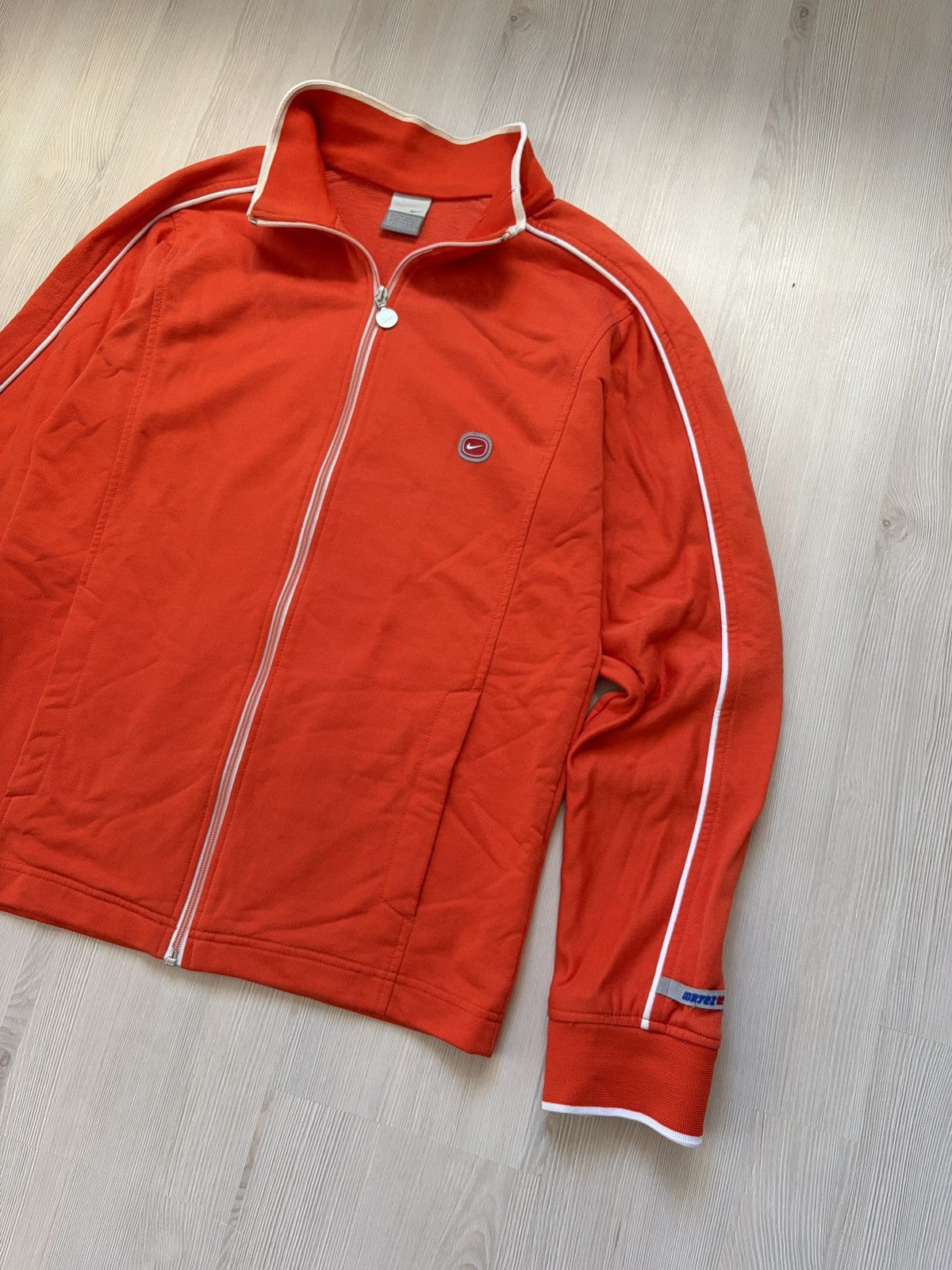 Nike Nike Vintage Cortez 02 Orange Zip Tracking Jacket Size US L / EU 52-54 / 3 - 9 Thumbnail