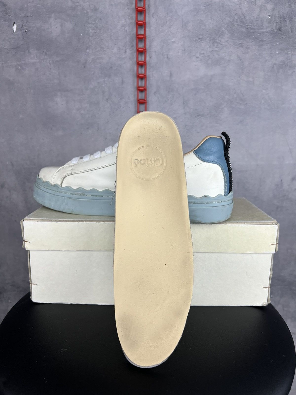 Chloe Chloe Women's White Lauren leather Low Top Sneakers Shoes 39 Size US 9 / IT 39 - 15 Thumbnail