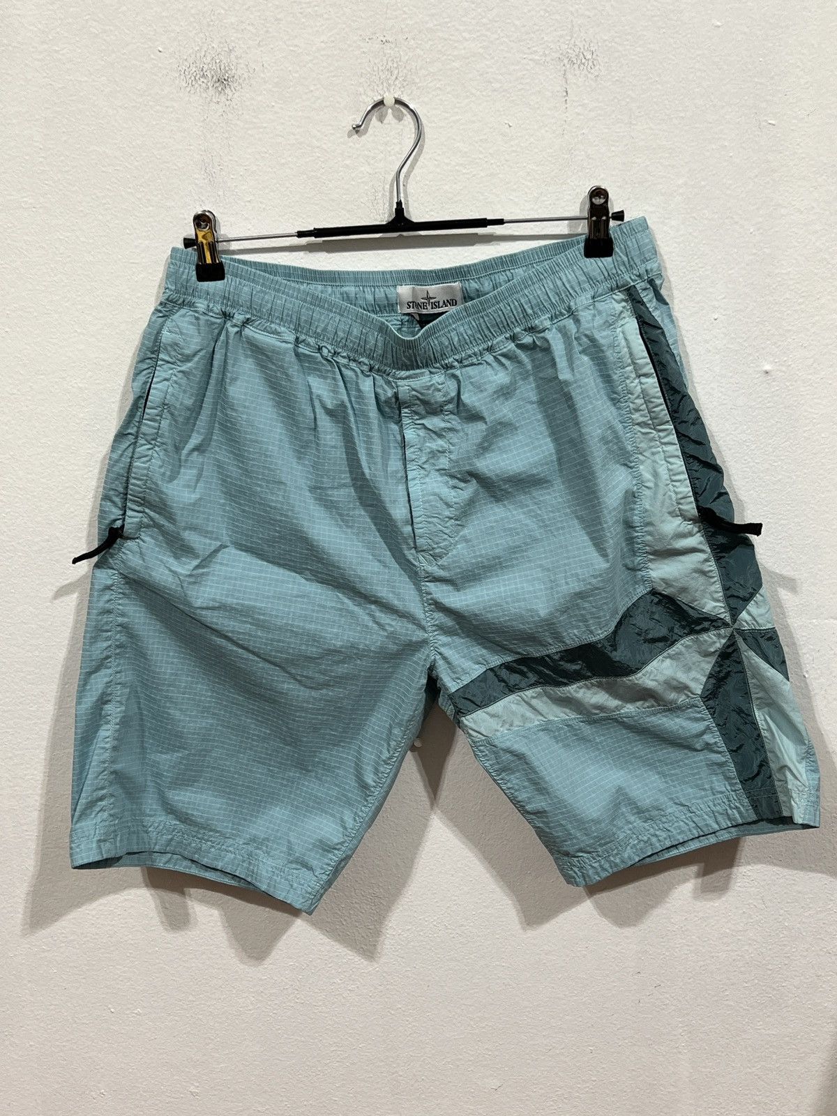 Stone Island Stolen Island Blue Nylon Short Size US 34 / EU 50 - 1 Thumbnail