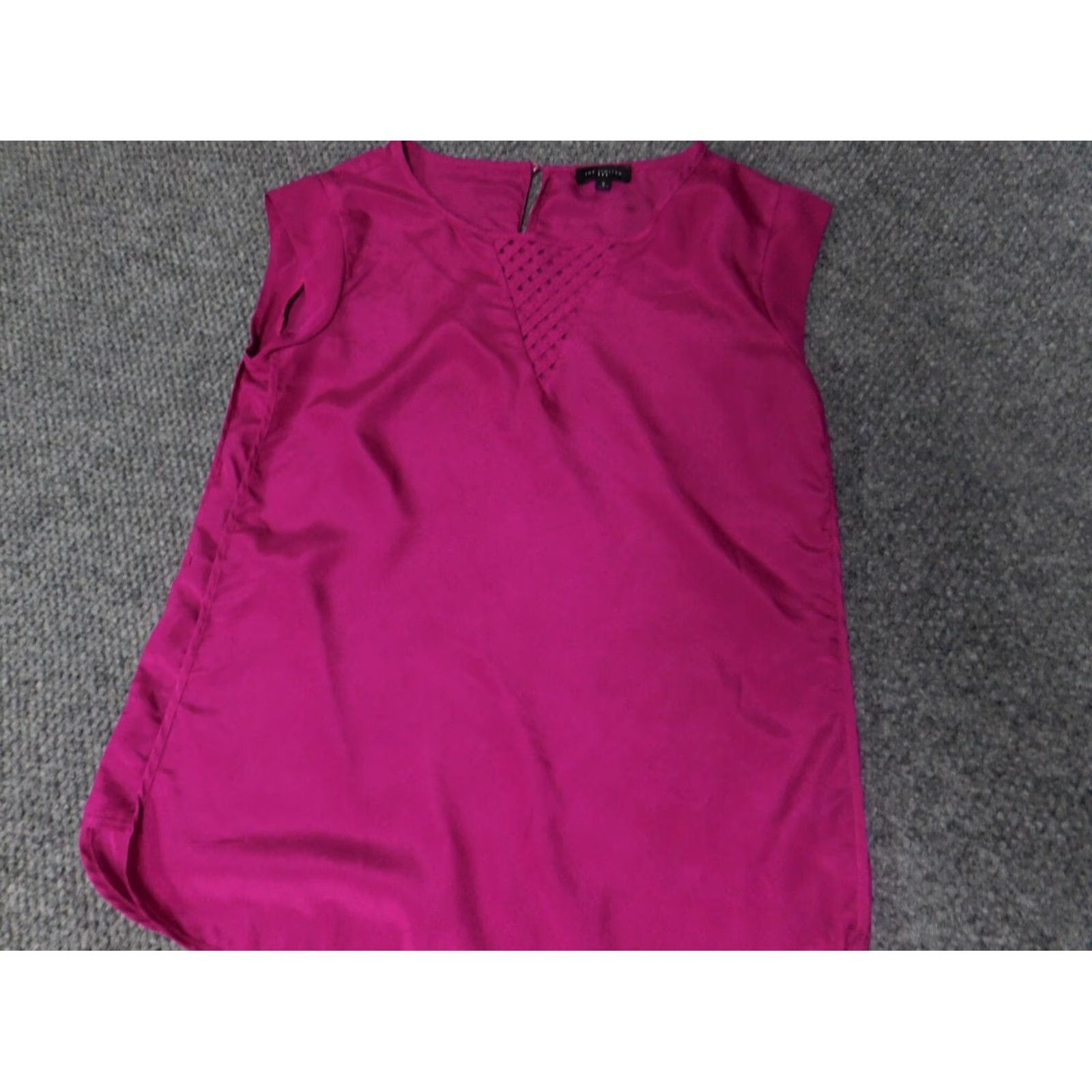 Vintage The Limited Blouse Sleeveless Purple Regular Small Womens Stretch Knit Pocket Casual Modern 90s? Size S / US 4 / IT 40 - 5 Thumbnail