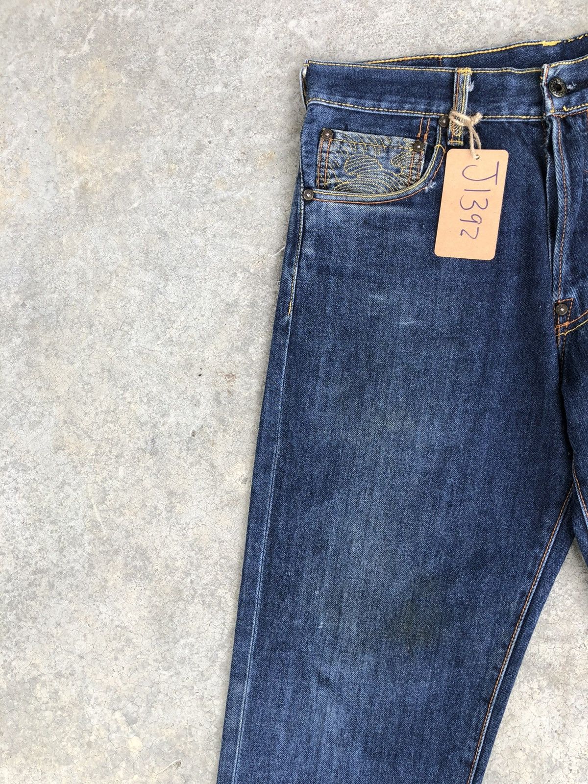 RMC Jeans Red Monkey Company Embroidered Jeans Distressed Size US 31 - 4 Thumbnail