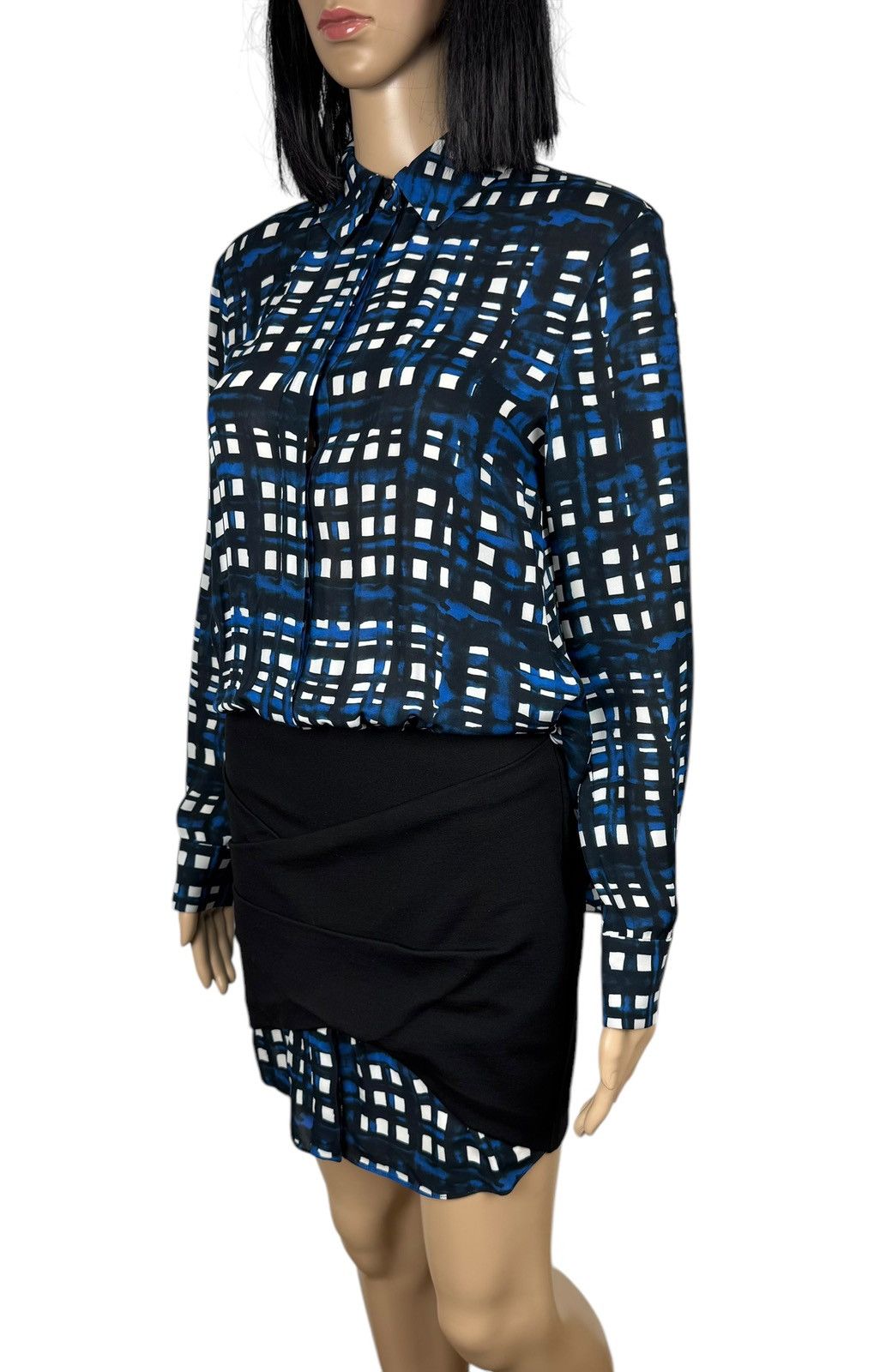THAKOON Thakoon Addition Plaid Silk Mini Dress size 0 Size XS / US 0-2 / IT 36-38 - 6 Thumbnail