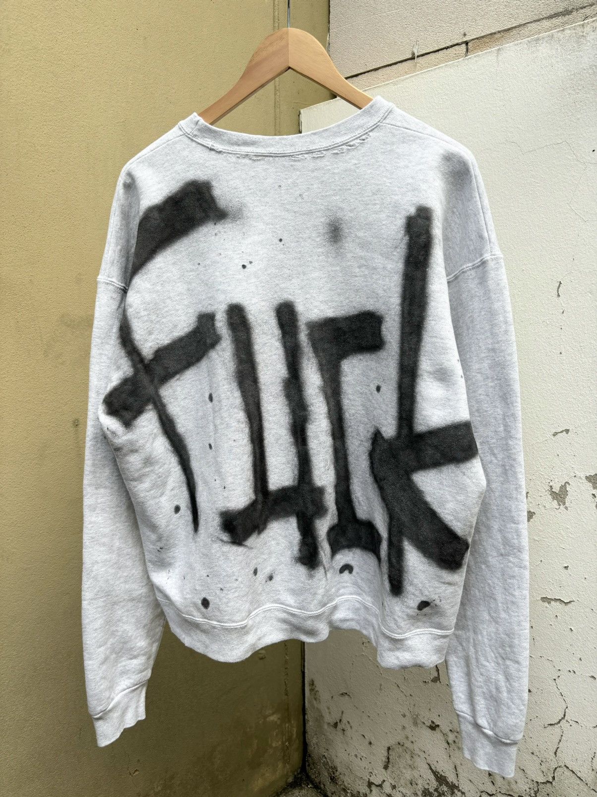 Vintage FUCK I ❤️ usa Sweatshirt Size US XL / EU 56 / 4 - 1 Thumbnail