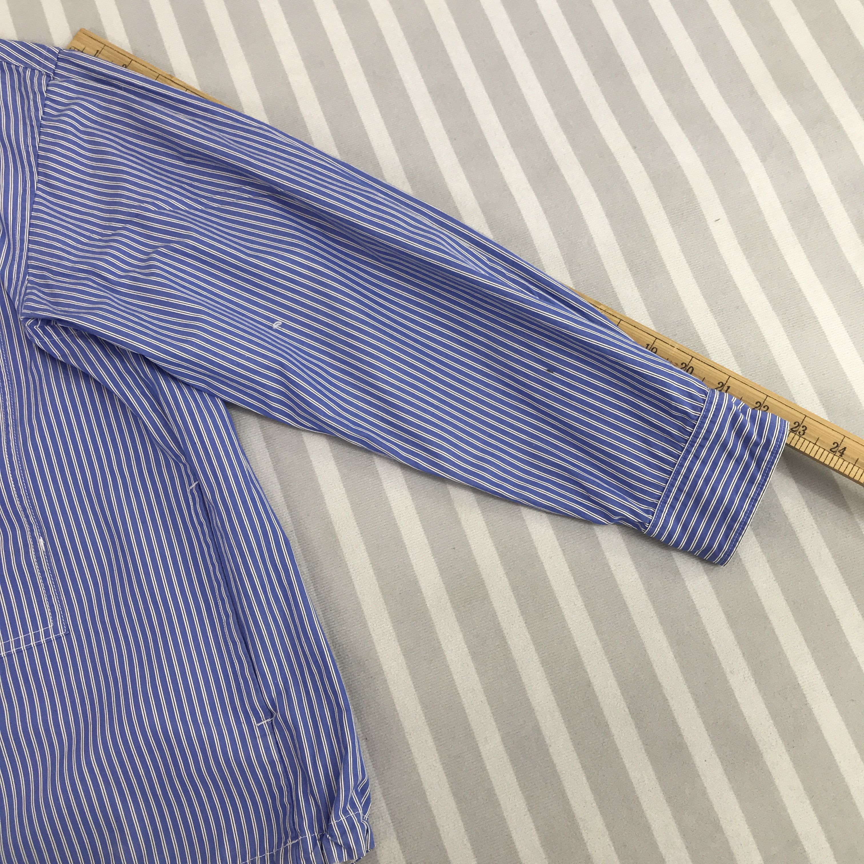 Japanese Brand × Jil Sander × Uniqlo Jil sender x Uniqlo Stripped design button up Jacket Size US L / EU 52-54 / 3 - 6 Thumbnail