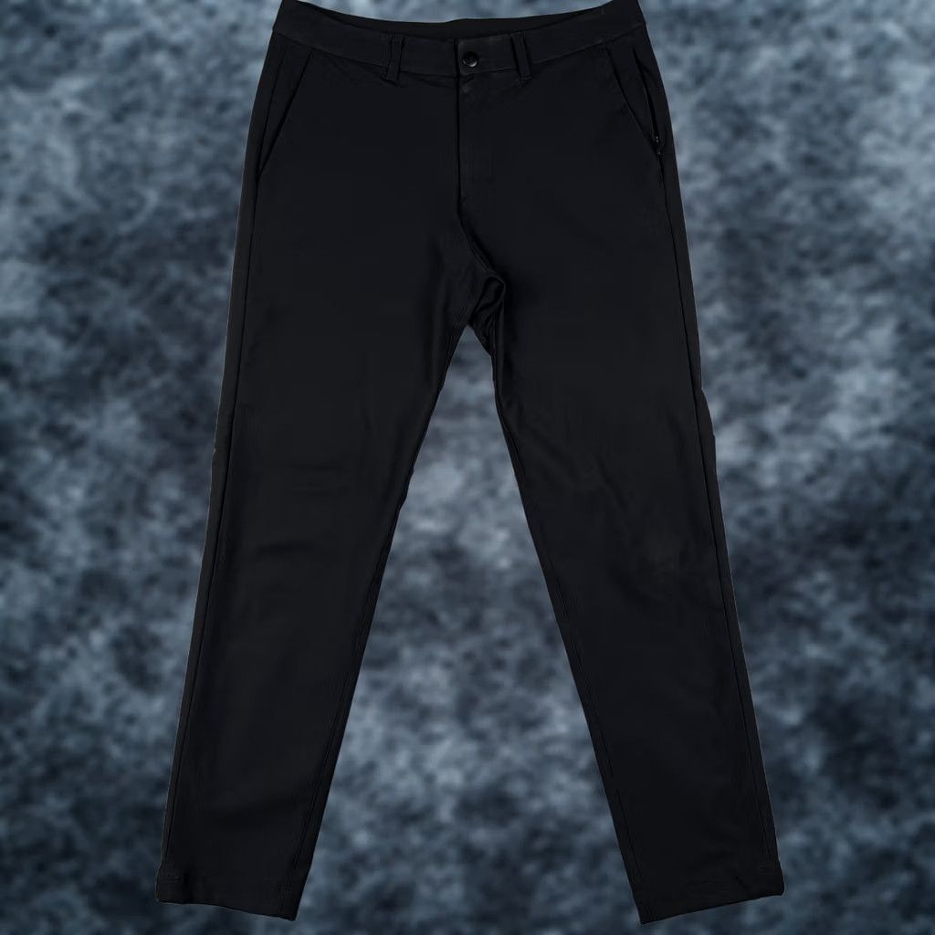 Lululemon Lululemon ABC Slim Fit Commission Warpstreme Pants Black Stretch 32x29 Mens Size US 32 / EU 48 - 1 Thumbnail