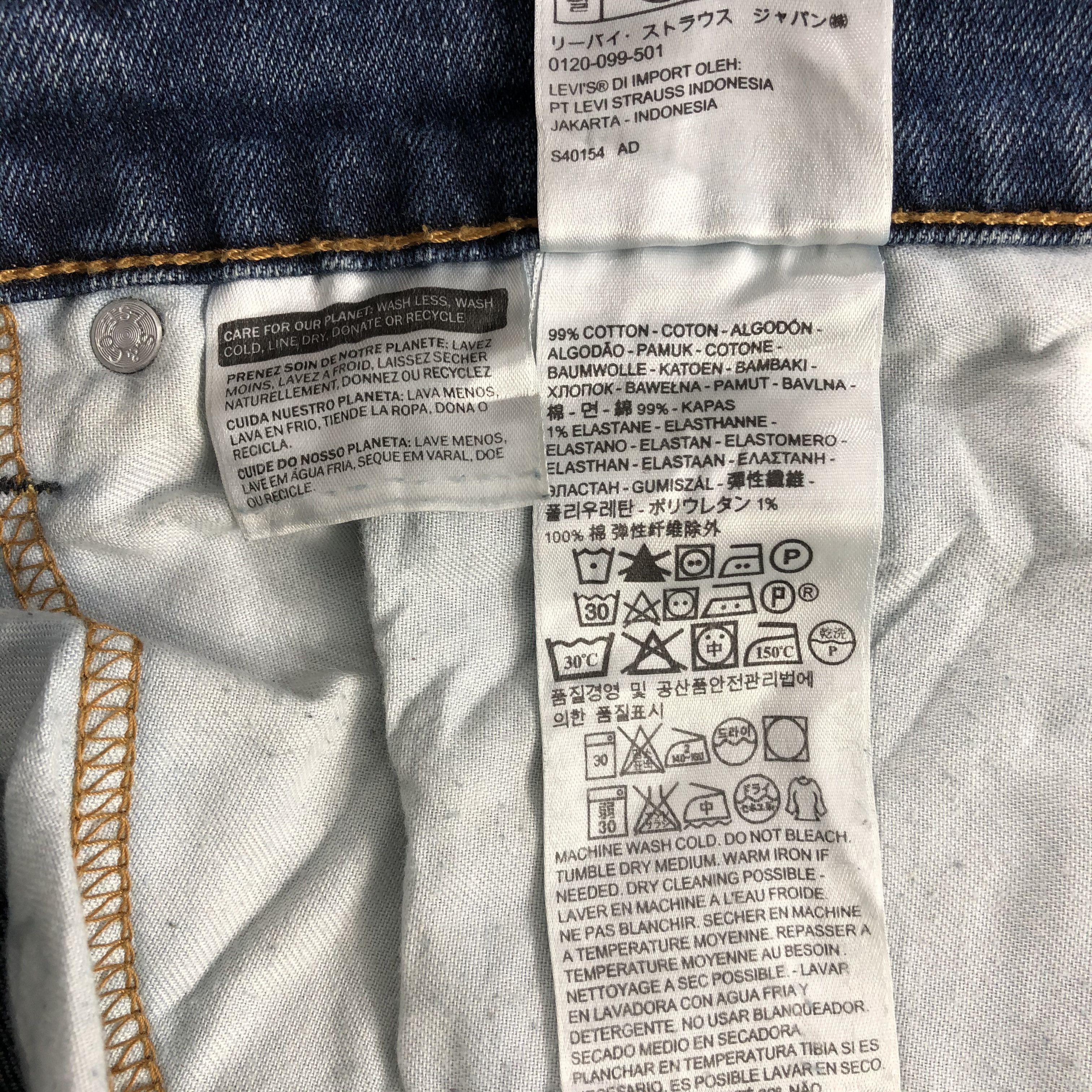 Levi's Vintage Blue Wash Levis 541 Jeans-J1682 Size US 35 - 13 Thumbnail
