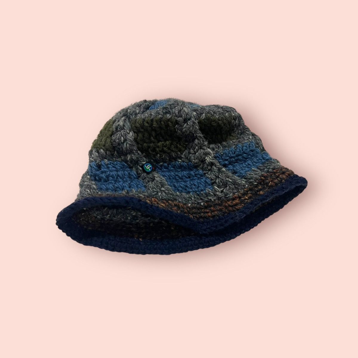 14th Addiction × Japanese Brand × Vintage VINTAGE LIGA FELIZ JAPAN CROCHET KNITTED BUCKET HAT Size ONE SIZE - 24 Thumbnail