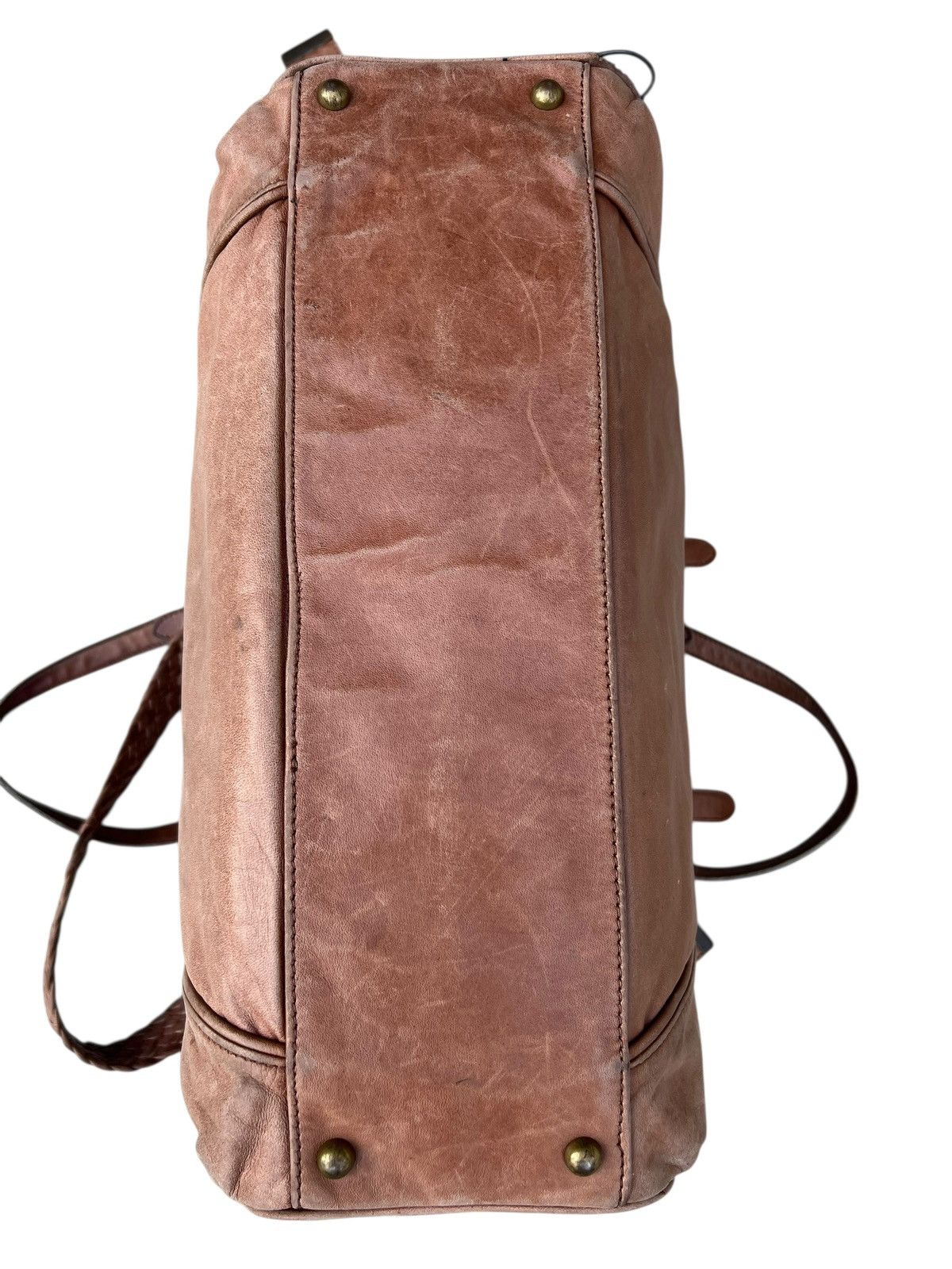 Creed × Leather Creed Japan Faded Patina Leather 2 Way Large Bag Size ONE SIZE - 17 Thumbnail