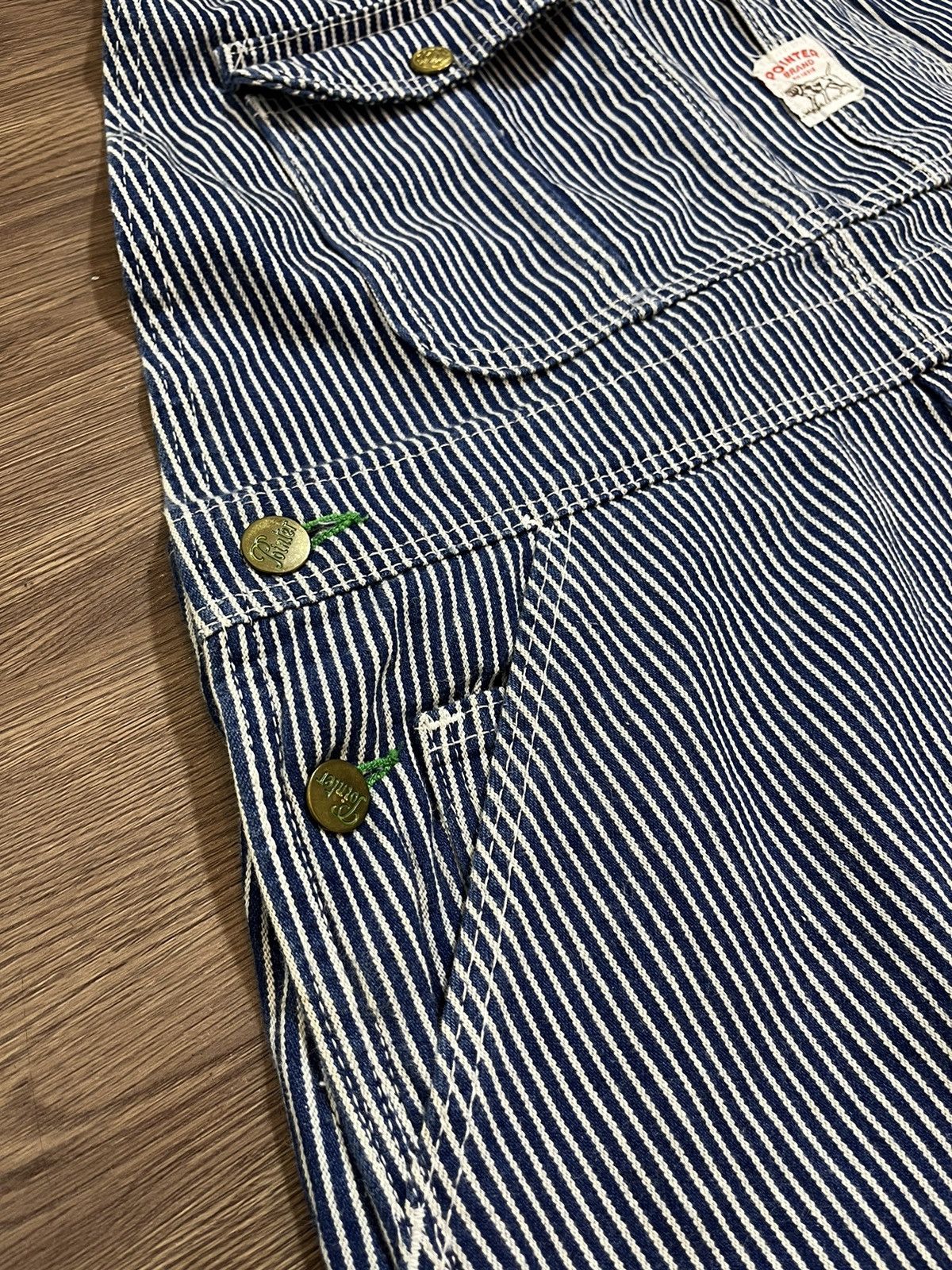 Pointer × Vintage Pointer Vintage Hickory Stripe Carpenter Overalls Size US 36 / EU 52 - 8 Thumbnail