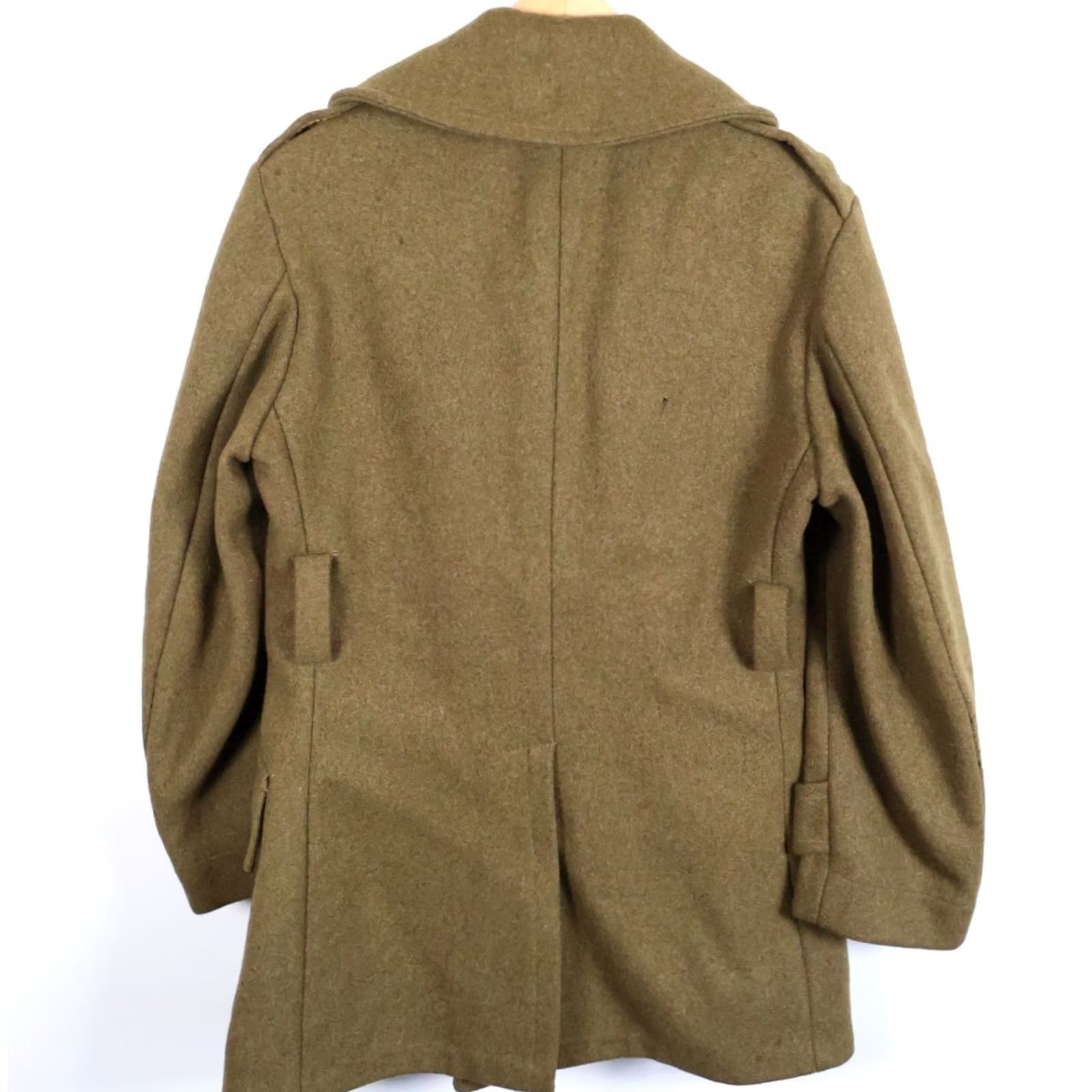 Vintage VTG US Army Melton Wool Pea Coat Men's M Medium Green Military (Moth Damage) Coat Size US M / EU 48-50 / 2 - 2 Thumbnail