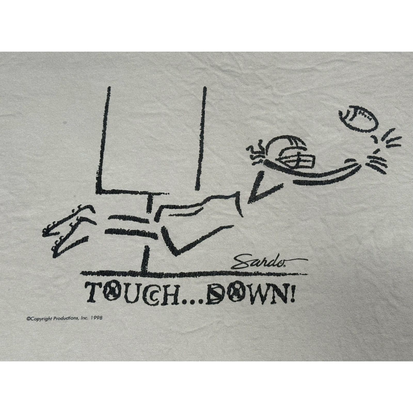Tultex × Vintage Vintage 1998 Touch Down Football T-shirt XL Size US XL / EU 56 / 4 - 4 Thumbnail