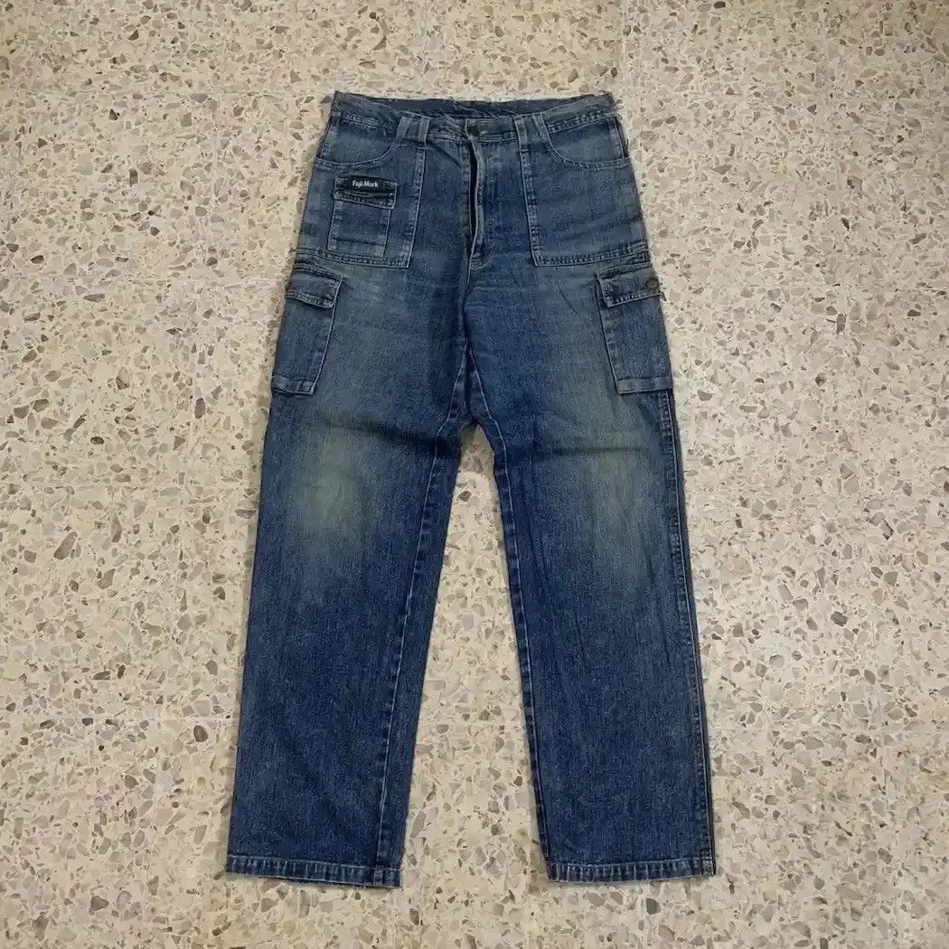 Hiroshi Fujiwara Japanese FUJI MARK Utility Jeans Trousers Cargo Pants W32 Size US 32 / EU 48 - 3 Thumbnail