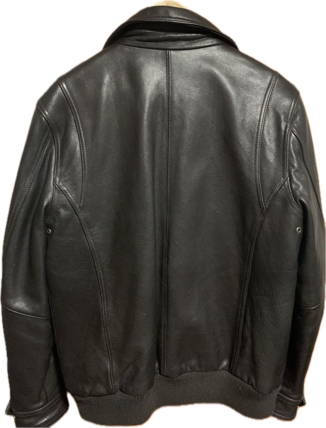 Wilsons Leather Men’s Vintage Bomber Leather Jacket - Wilson Leather Size US M / EU 48-50 / 2 - 3 Thumbnail