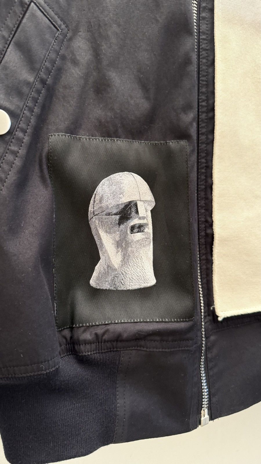 Rick Owens Drkshdw Rick Owens DRKSHDW Bomber Flight Jacket Waxed Size US M / EU 48-50 / 2 - 2 Thumbnail