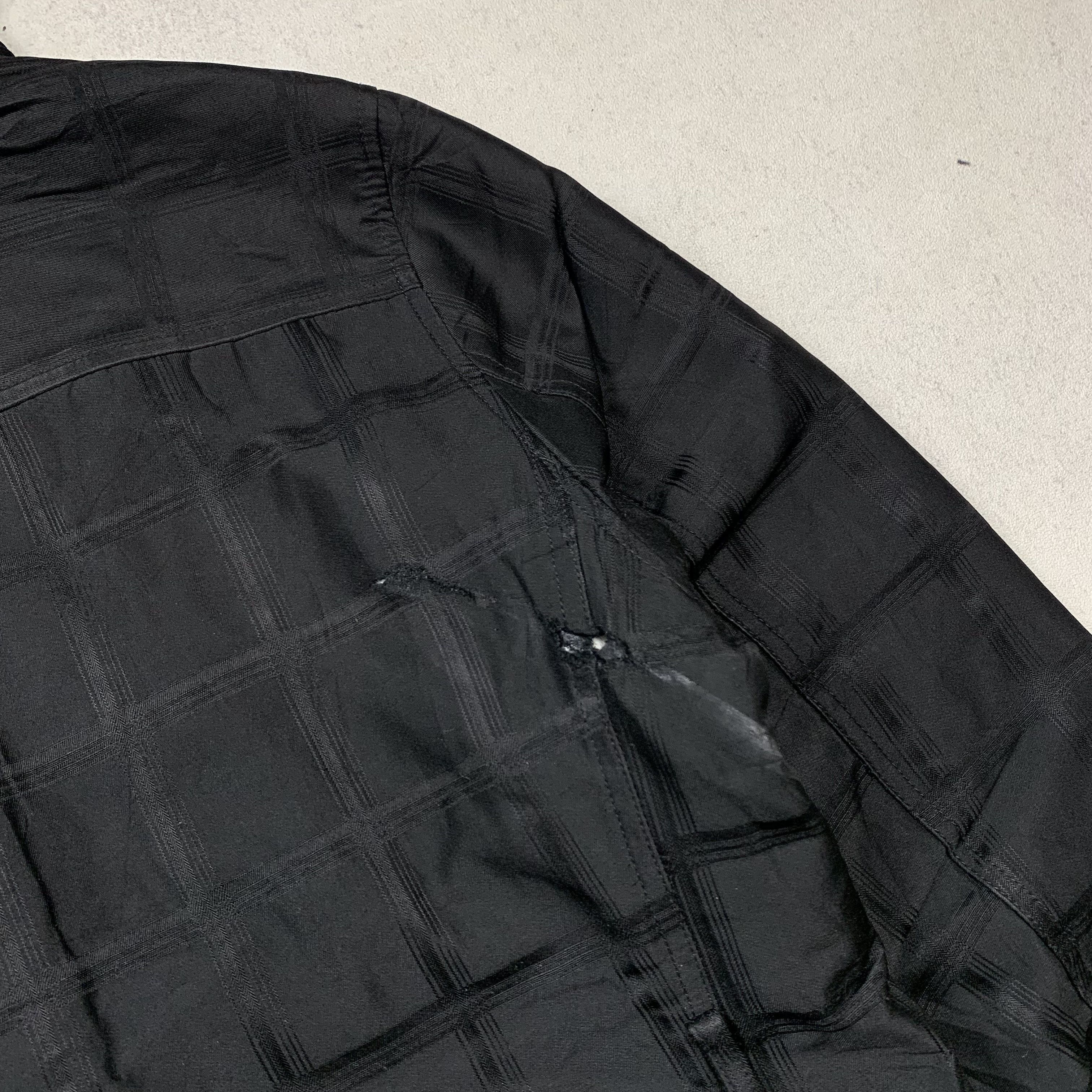 Japanese Brand Bareback Black Shadow Plaid Belted Jacket Bondage Size US M / EU 48-50 / 2 - 8 Thumbnail