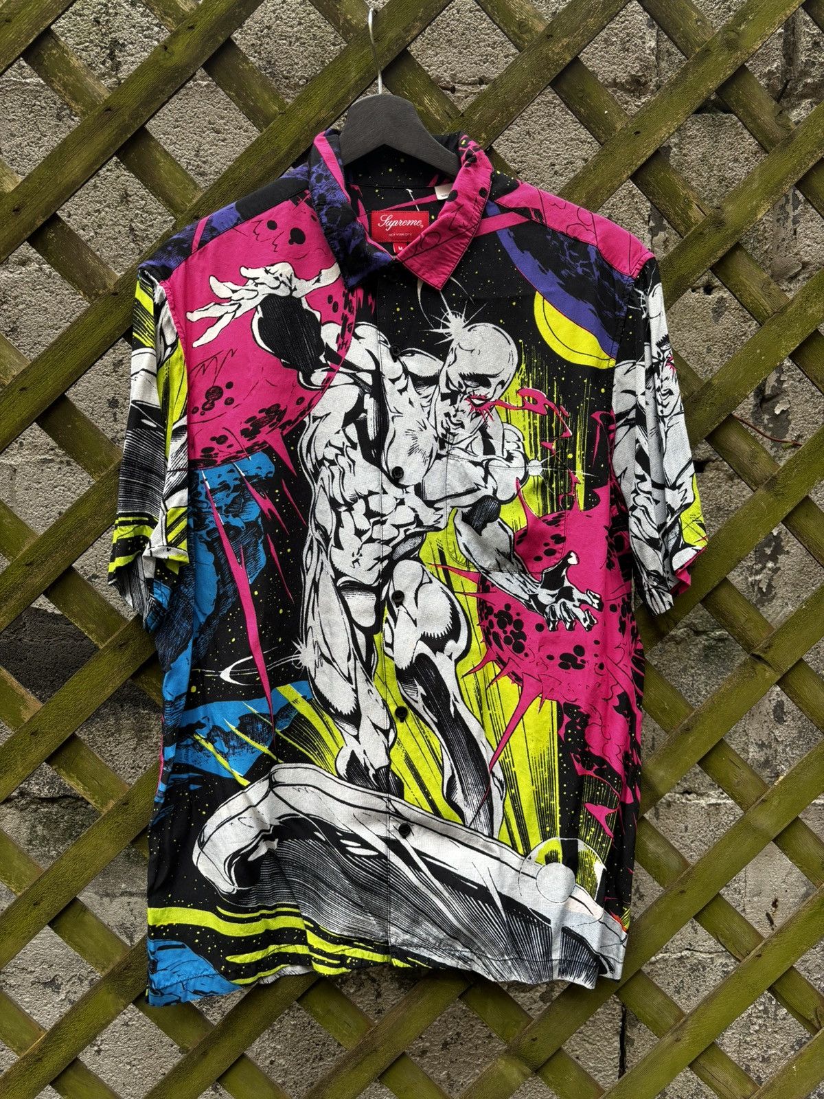 Supreme Supreme X Marvel Silver Surfer SS Button Up Shirt | Grailed