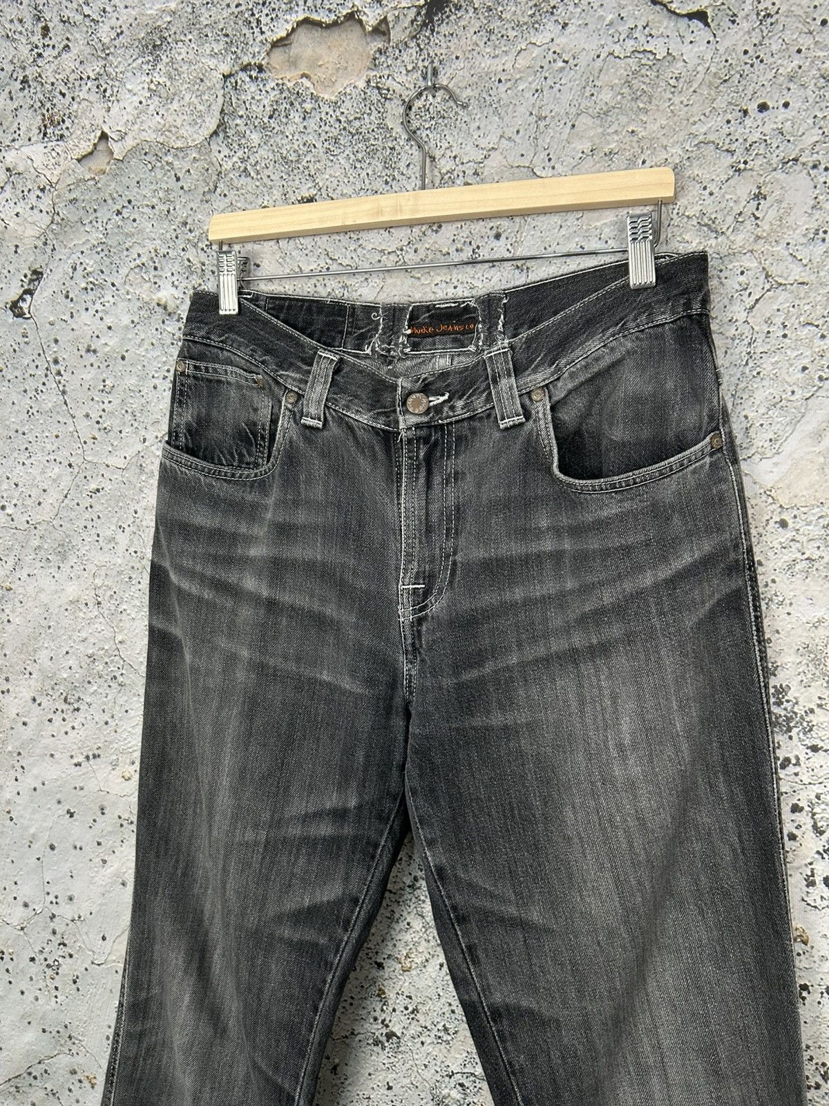 Nudie Jeans Nudie Jeans Washed Black Avant Garde Denim Grunge Rock Y2K Size US 34 / EU 50 - 3 Thumbnail