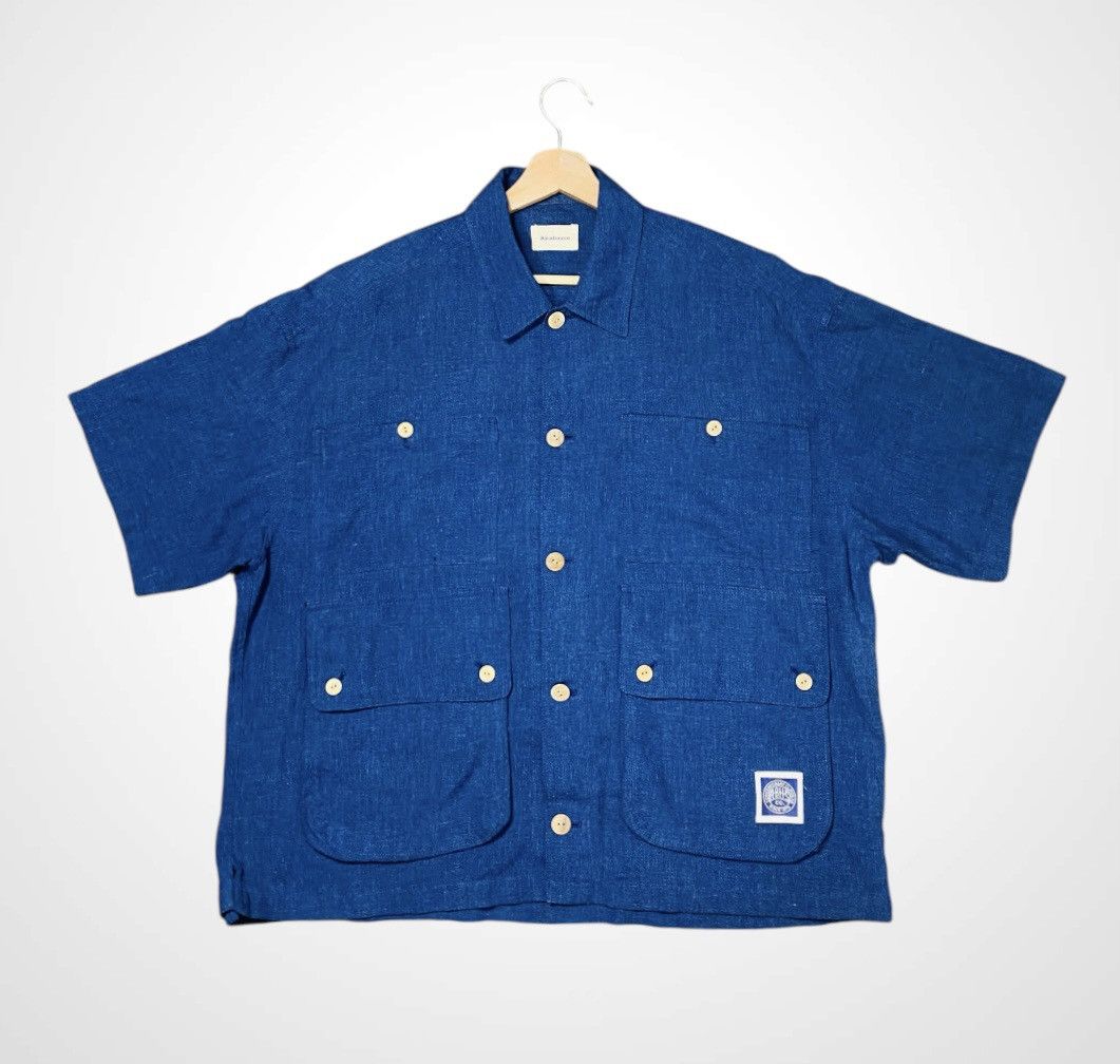 Vintage 90s Japanese Brand Abahouse Multipocket Short Sleeve