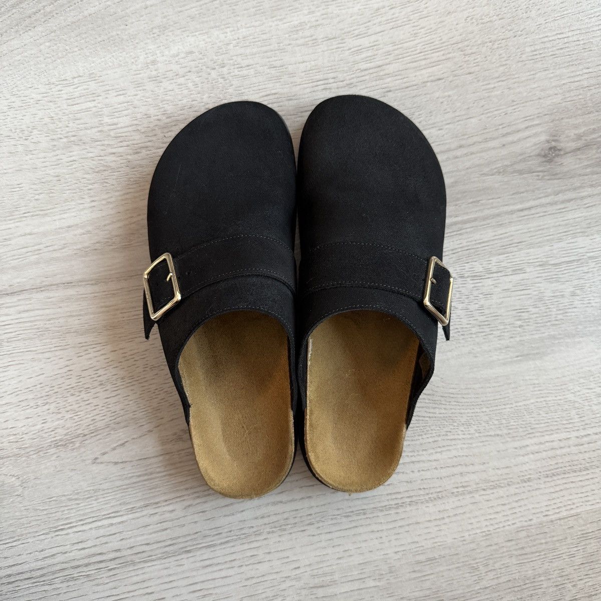 Other Schuh Black Suede Clogs Bostons Size US 7 / EU 40 - 2 Thumbnail