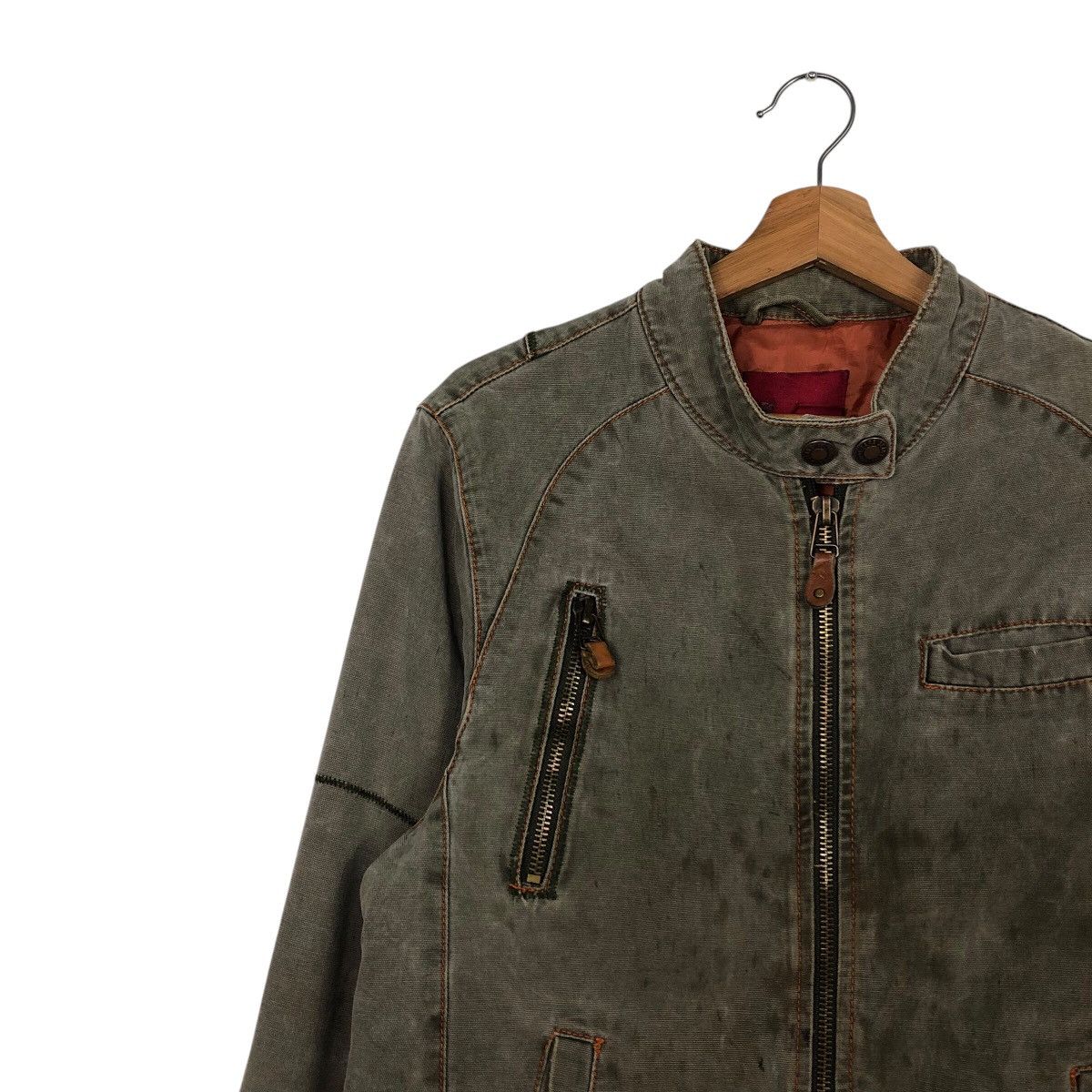 Zara 📌Vintage Cropped Biker Jacket Zara Jeans Multi Pocket Cargo Size US M / EU 48-50 / 2 - 8 Thumbnail