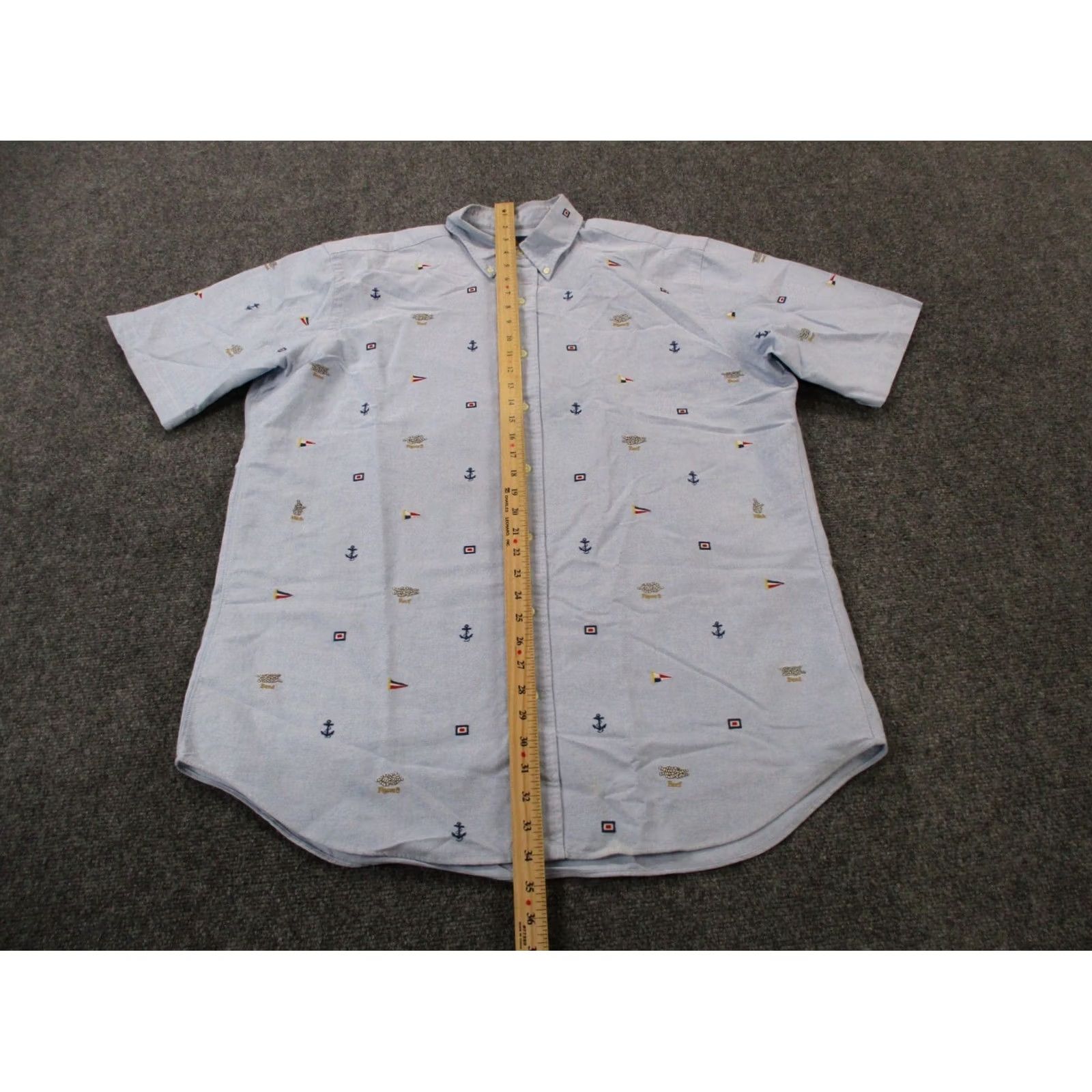 Ralph Lauren Polo Ralph Lauren Shirt Mens LT Sailor Knot Flag Anchor Nautical Print Golf Shirt Polo Ralph Lauren Size US L / EU 52-54 / 3 - 3 Thumbnail