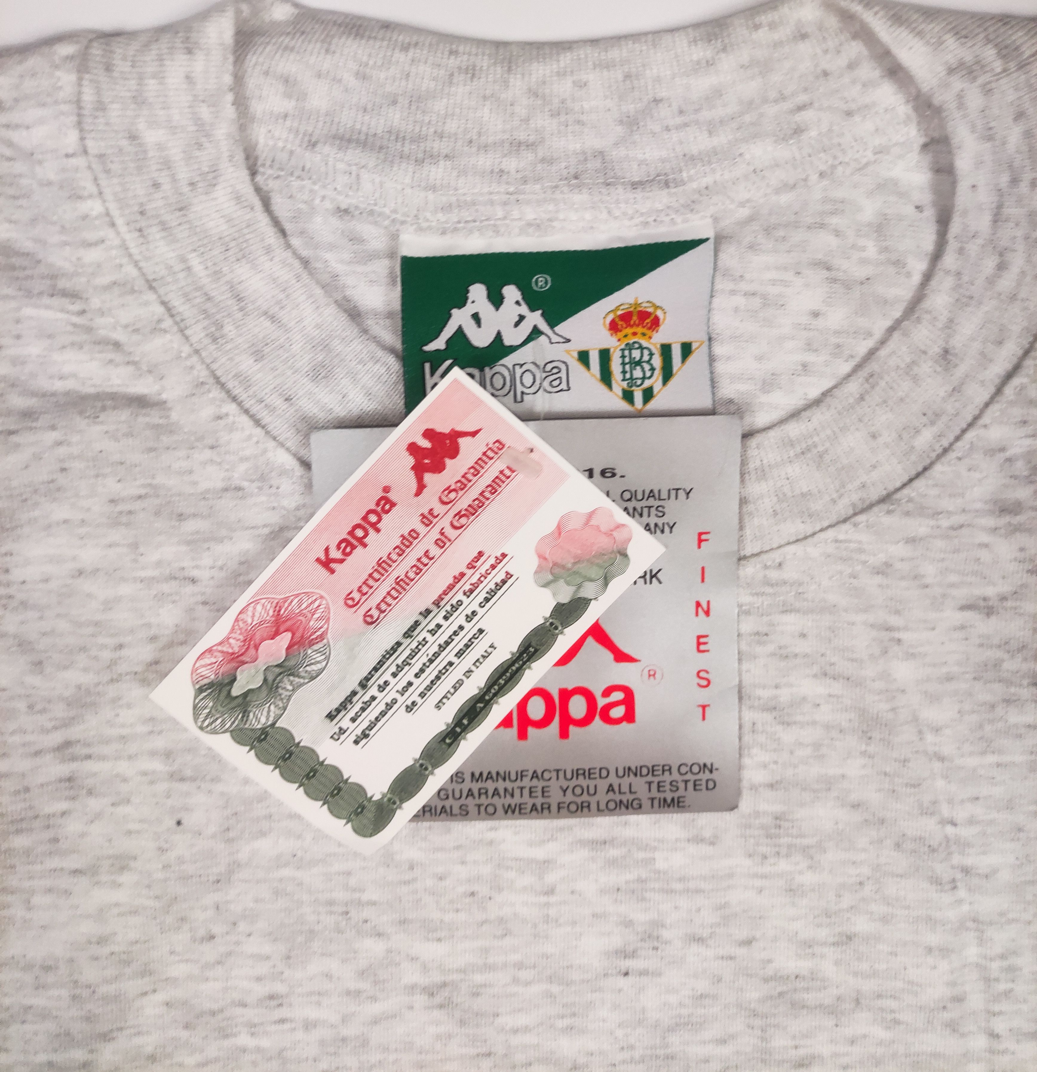 Kappa BNWT Real Betis 1995 1996 Kappa Tee T-shirt Size US M / EU 48-50 / 2 - 5 Thumbnail