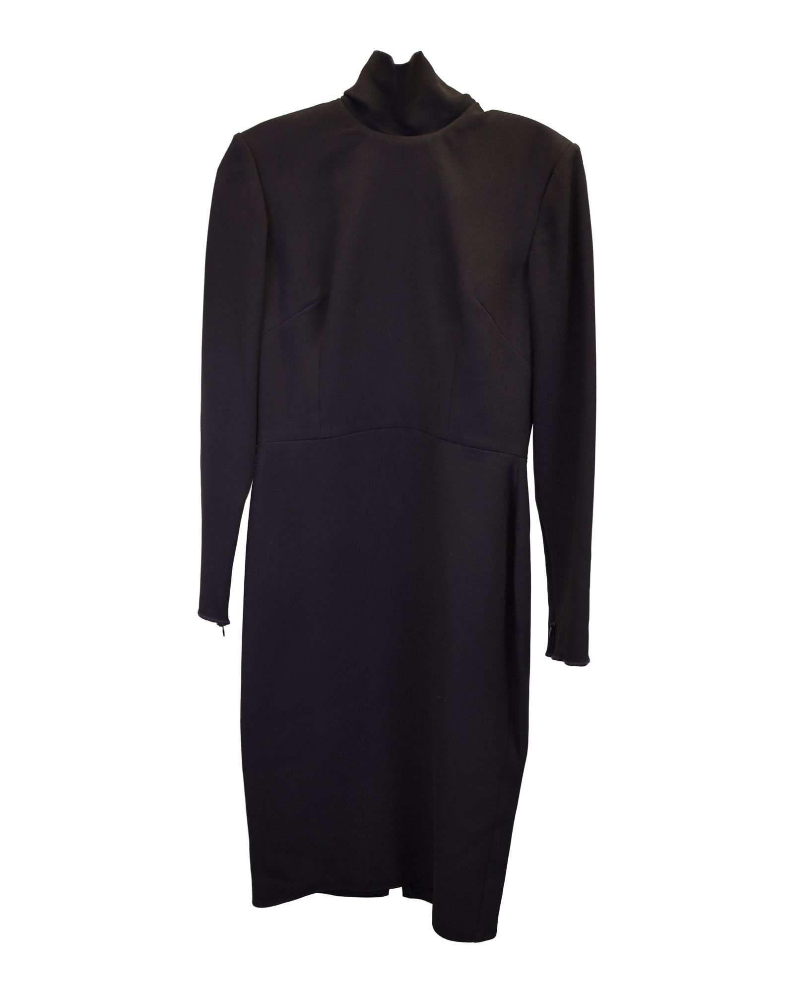 Alex Perry Alex Perry Mock Neck Dress in Black Triacetate Size S / US 4 / IT 40 - 1 Thumbnail