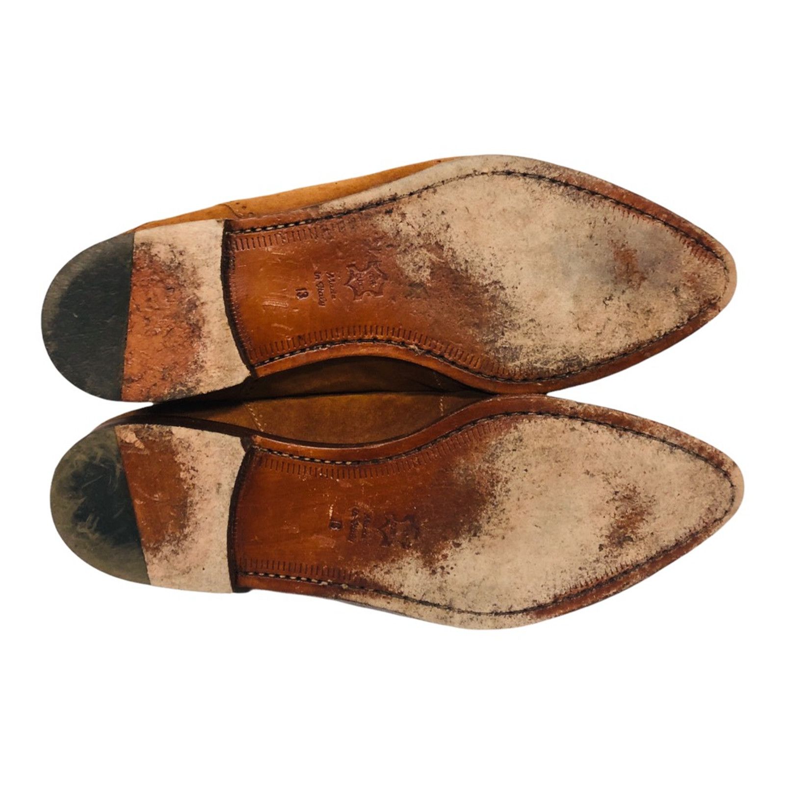 The Unbranded Brand Bottino Oxfords Shoes Brown Leather Pointed Toe Italy 13 Size US 13 / EU 46 - 5 Thumbnail