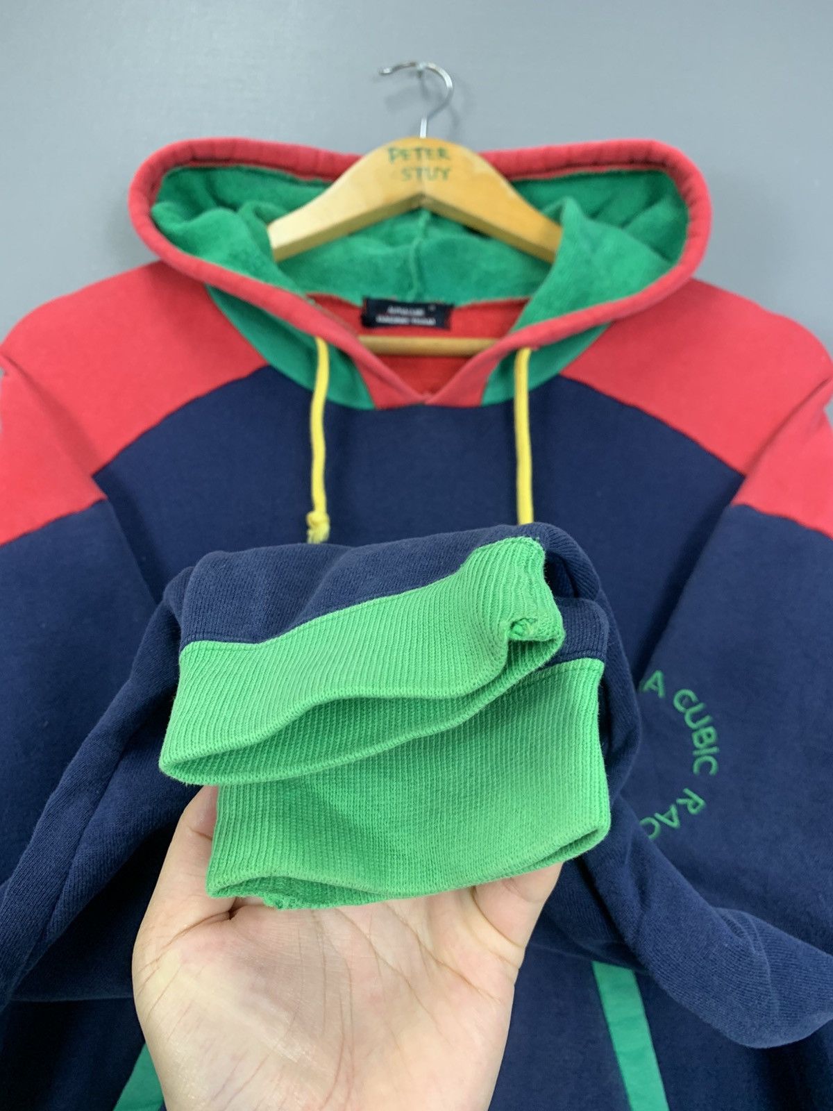Japanese Brand × Vintage Vintage Alpha Cubic Racing Team Hoodie Size US XXS / EU 40 - 8 Thumbnail