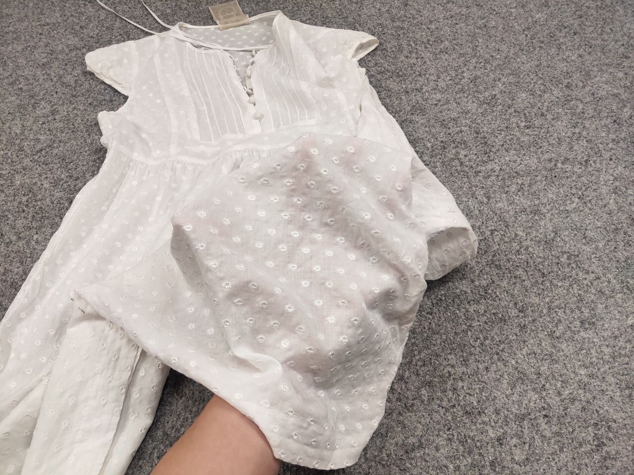Japanese Brand Yangany Japan Made Design Light white Dress Size S / US 4 / IT 40 - 12 Thumbnail