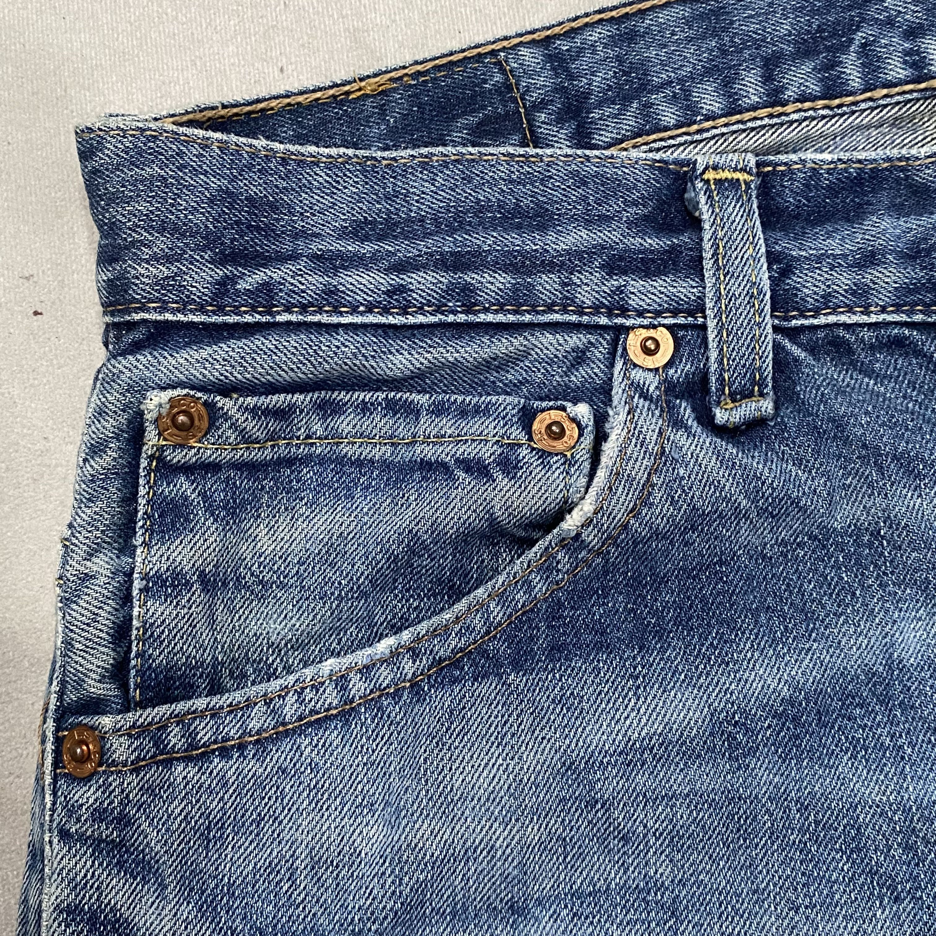 Levi's 🔥 Vintage Levis 507 Distress Aging Bootcut Denim Size US 29 - 14 Thumbnail