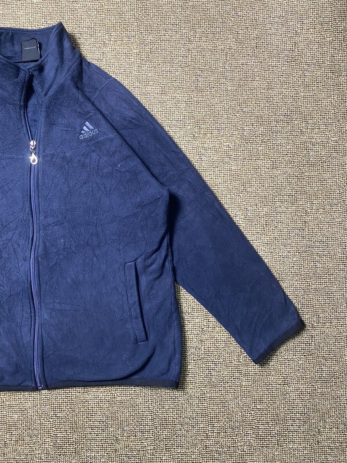 Adidas Adidas Fleece Zipper Jacket Size US L / EU 52-54 / 3 - 3 Thumbnail