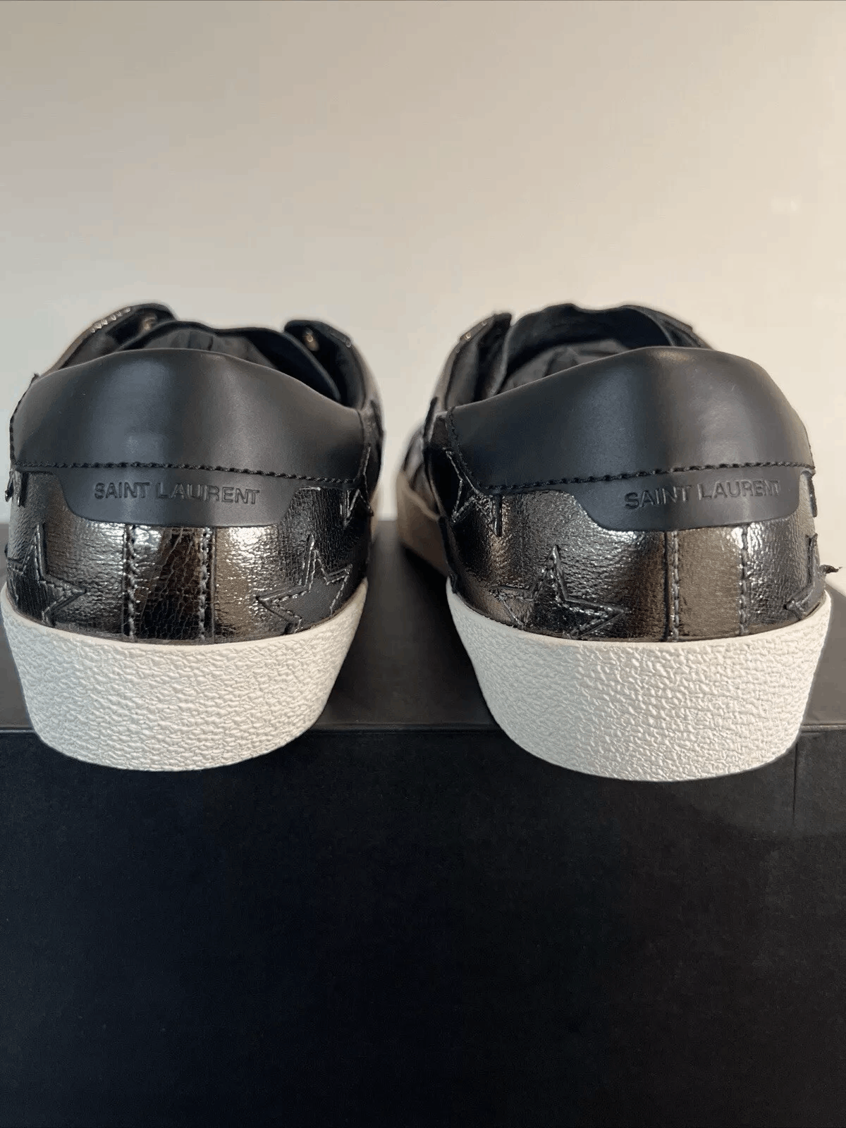 Saint Laurent Paris Saint Laurent Paris SL/06 Stars Low Top Sneakers in Black 44 Size US 10 / EU 43 - 5 Thumbnail