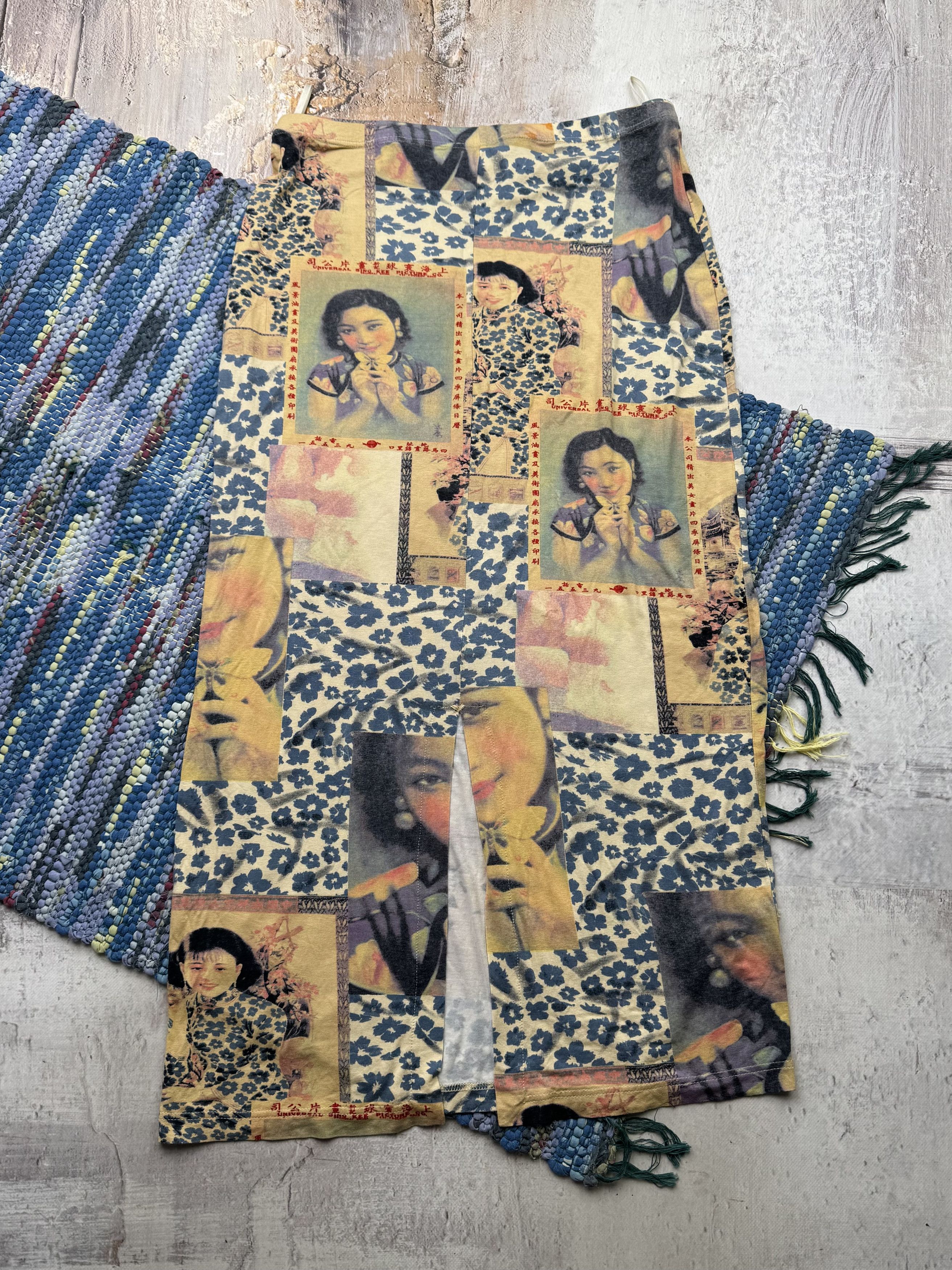 Vintage Vintage Glamour Printed Maxi Skirt A563D15(440) Size 30" / US 8 / IT 44 - 7 Thumbnail