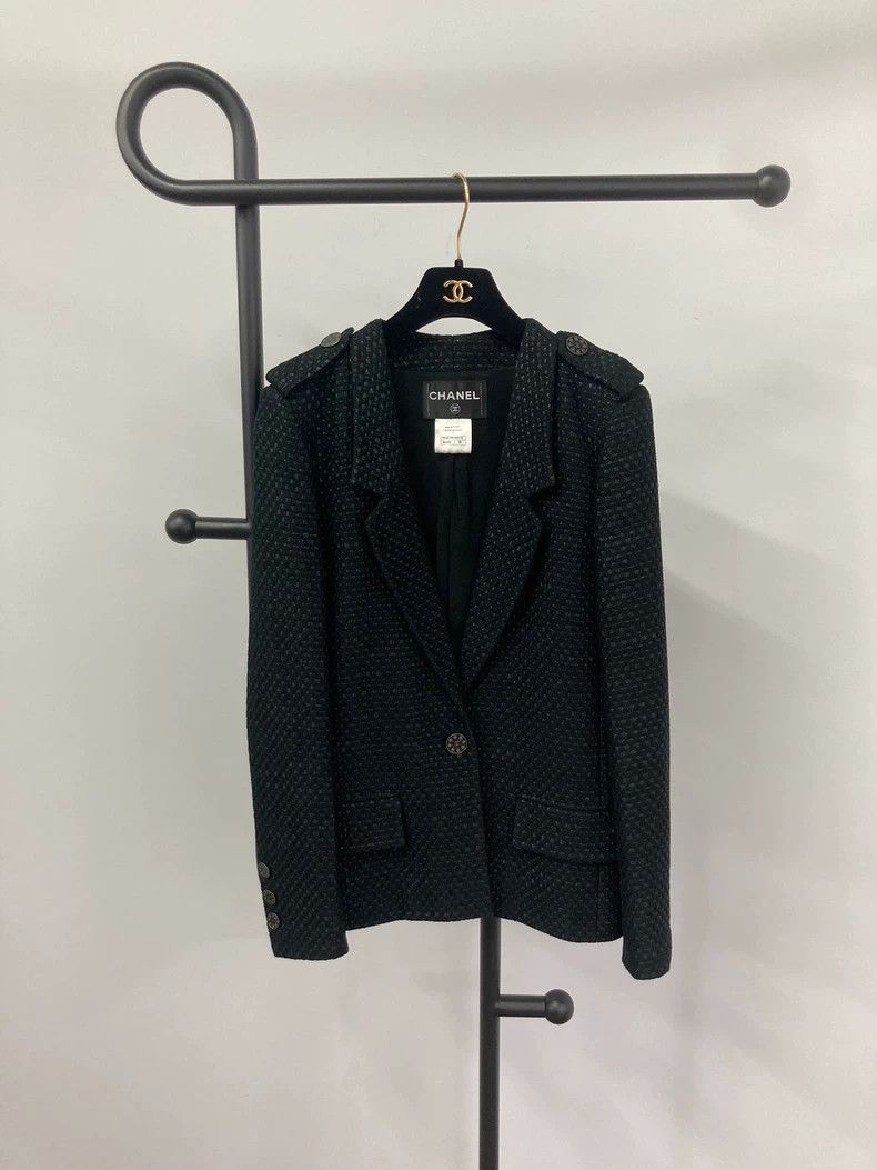 Chanel Chanel Black braided coat Size XS / US 0-2 / IT 36-38 - 1 Thumbnail