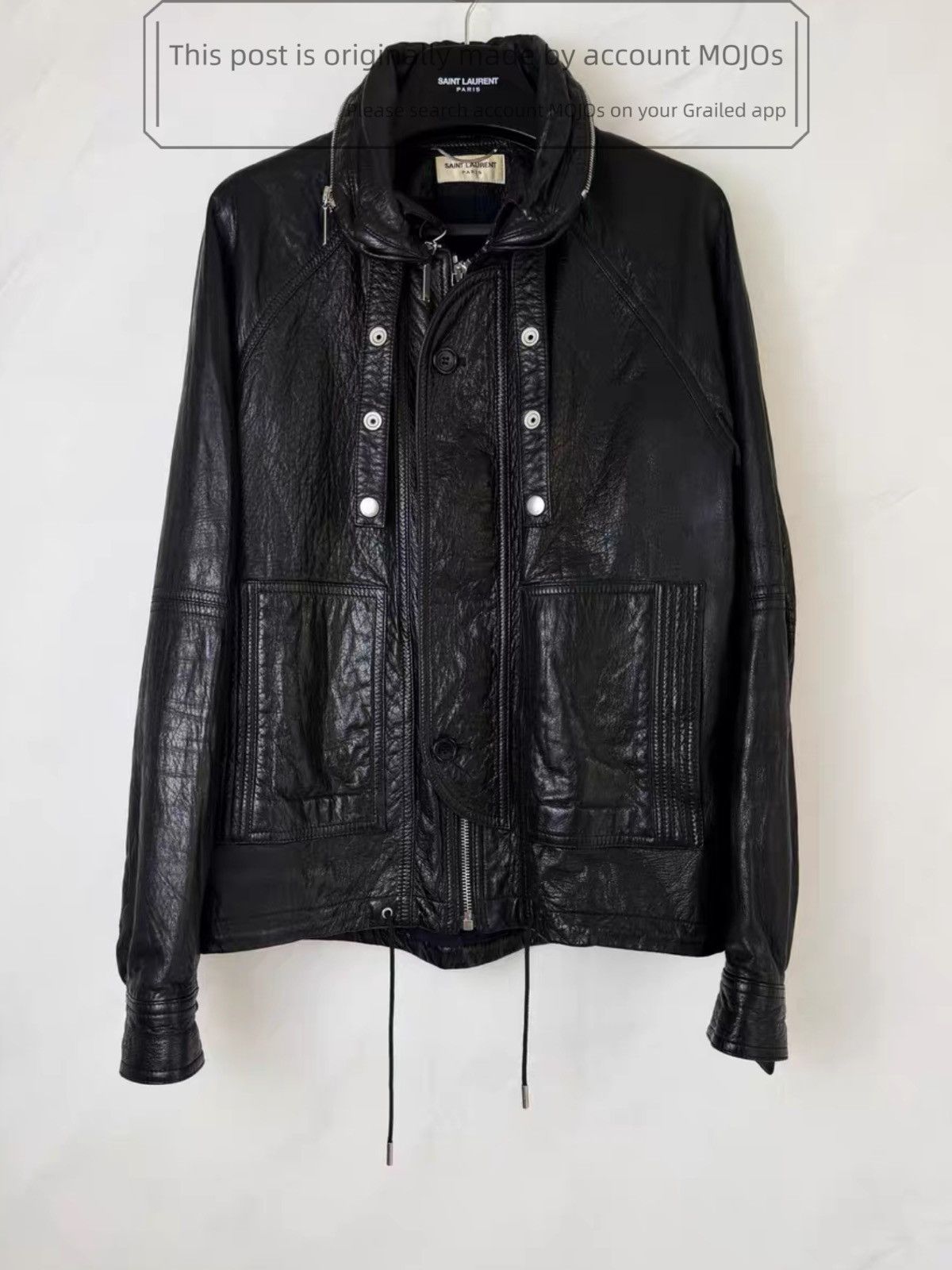 Hedi Slimane × Saint Laurent Paris 16FW Vintage L01 Leather Jacket