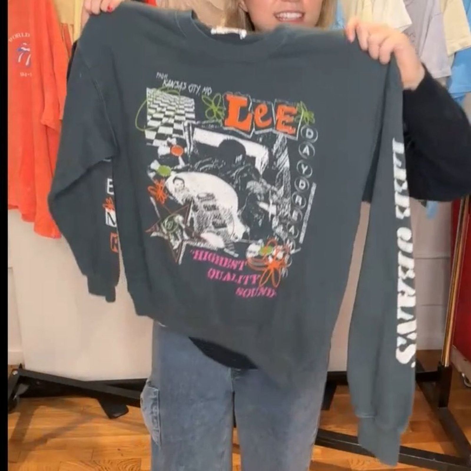 Daydreamer LEE x DAYDREAMER Highest Quality Sound BF Crewneck Size L Size L / US 10 / IT 46 - 7 Thumbnail