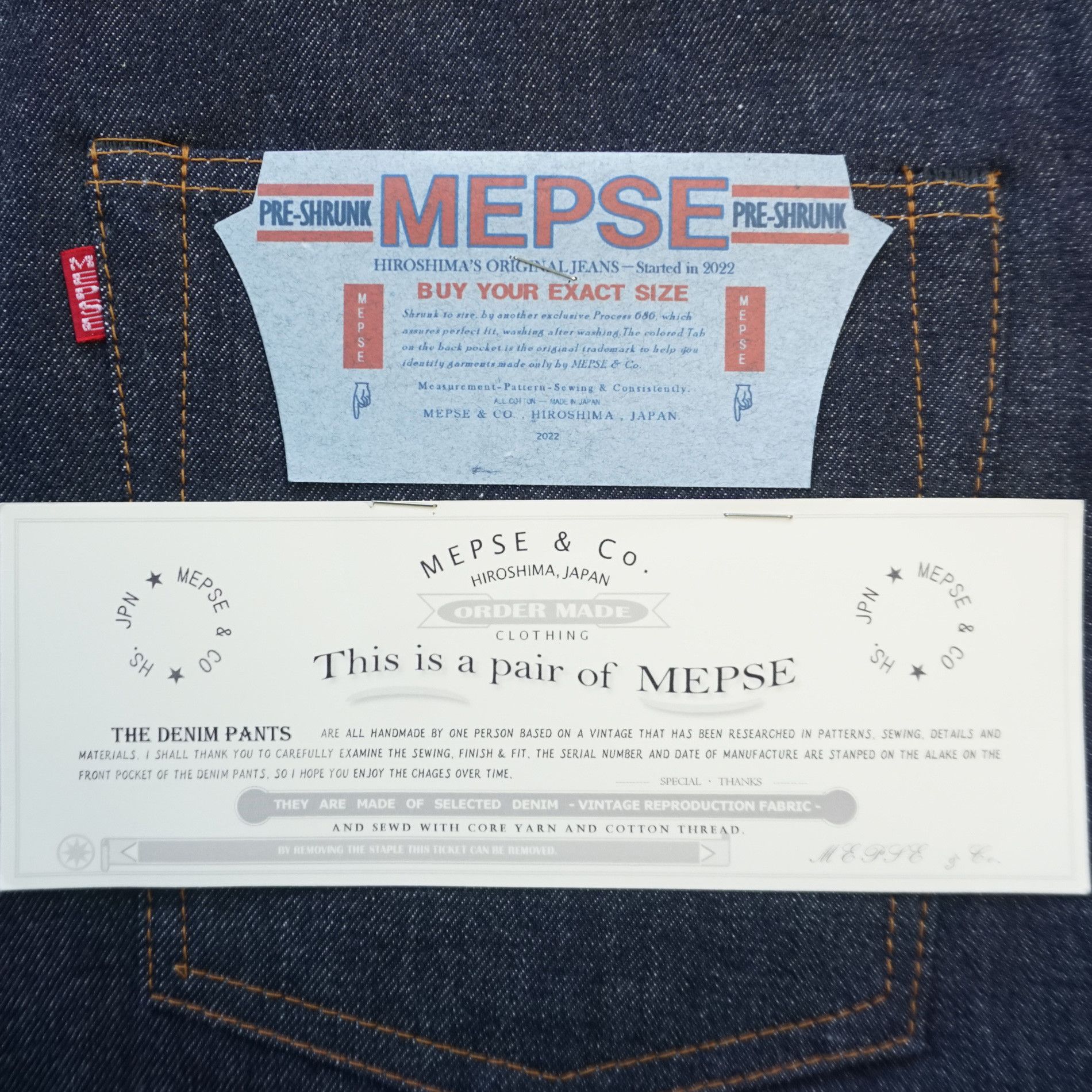Japanese Brand MEPSE & CO. Lot. 5C5-C217 W34 x L34 Tapered Straight Size US 34 / EU 50 - 19 Thumbnail