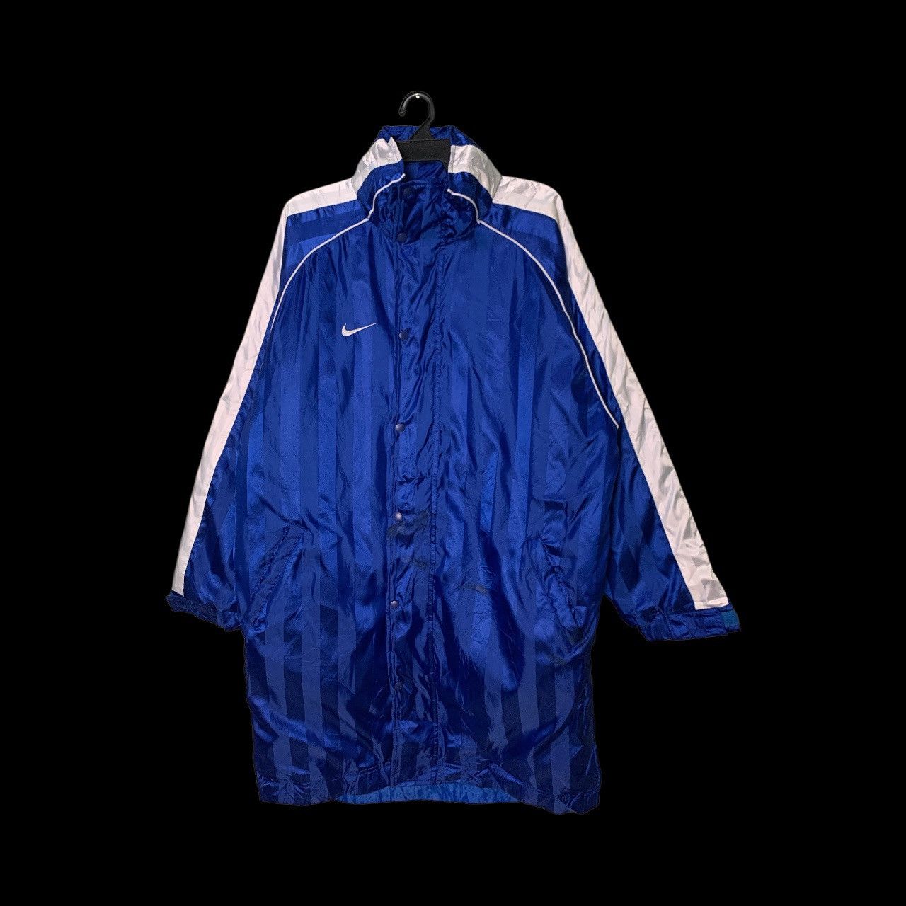 Nike Rare Design Vintage Nike Swoosh Big Logo Coach Jackets Size US XL / EU 56 / 4 - 2 Thumbnail