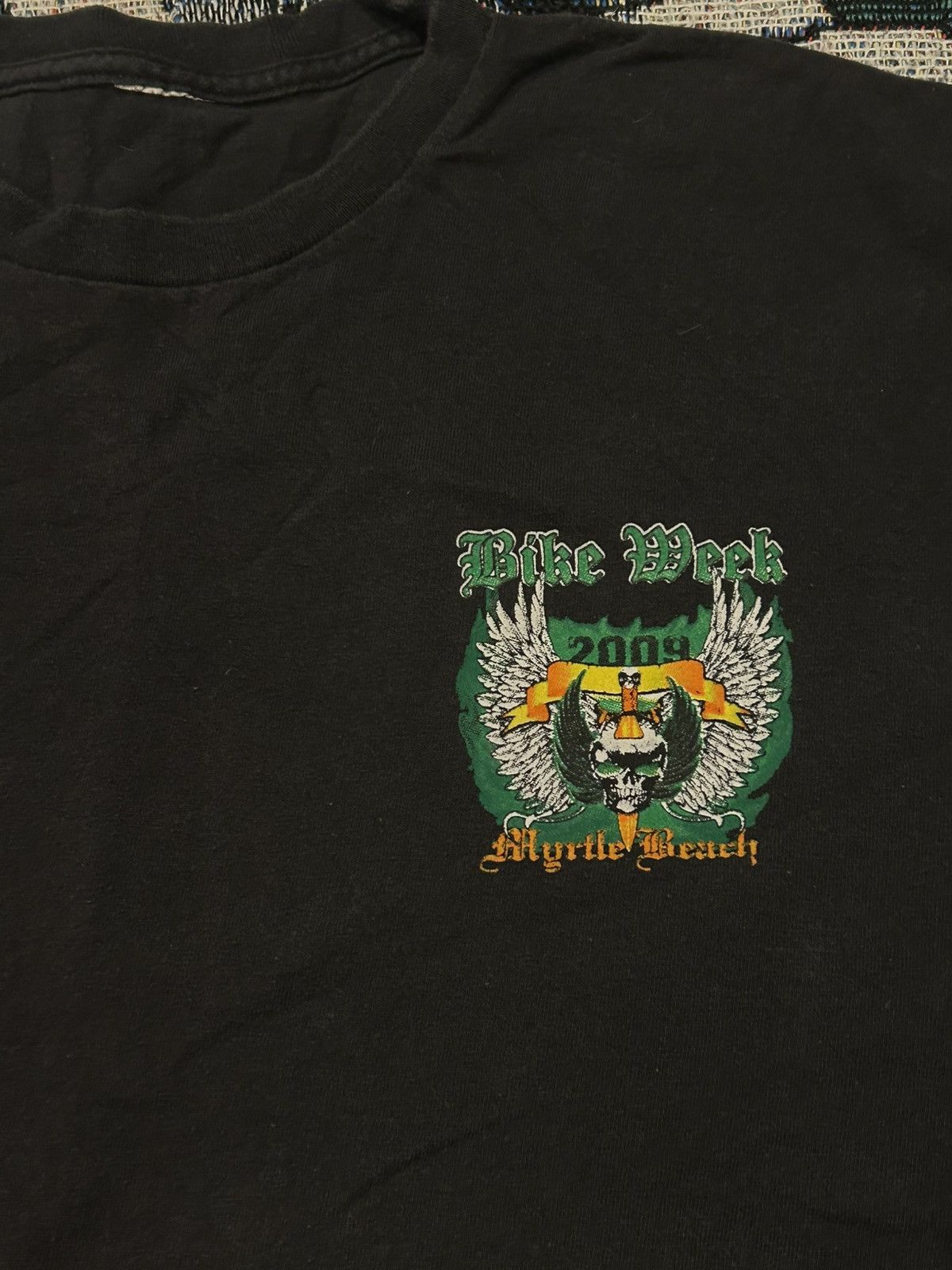 Vintage 2009 large Myrtle Beach bike week short sleeve Size US L / EU 52-54 / 3 - 2 Thumbnail