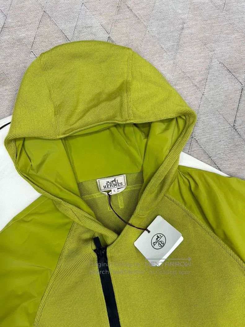 Hermes Hermes Autumn and Winter Wool Patchwork Knitted Jacket Hoo Size US XL / EU 56 / 4 - 2 Thumbnail
