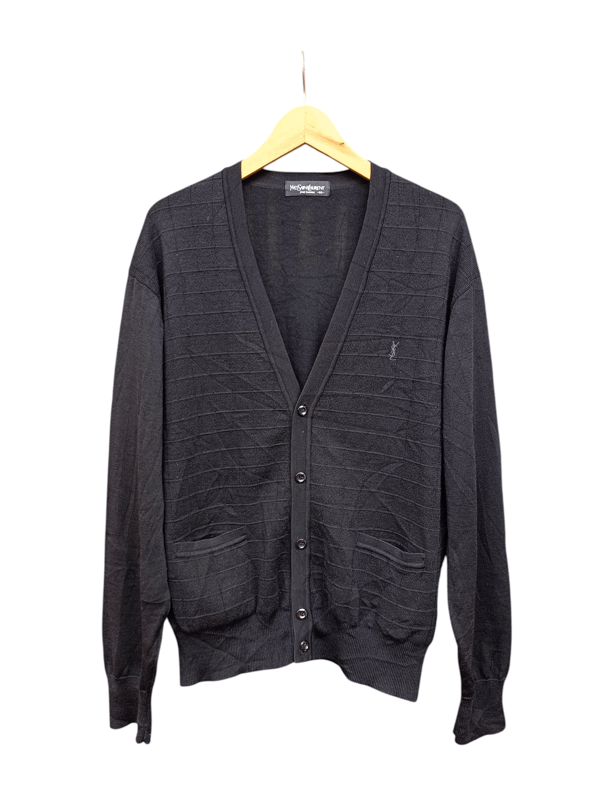 Yves Saint Laurent Vintage Yves Saint Laurent Knit Cardigan Size US XL / EU 56 / 4 - 1 Thumbnail