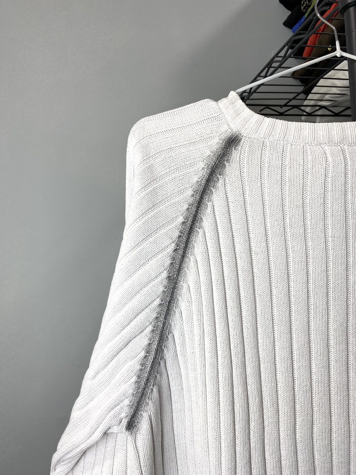 Japanese Brand Y2K Vintage Striped Diesel Style Japanese Knit Sweater Size US L / EU 52-54 / 3 - 9 Thumbnail