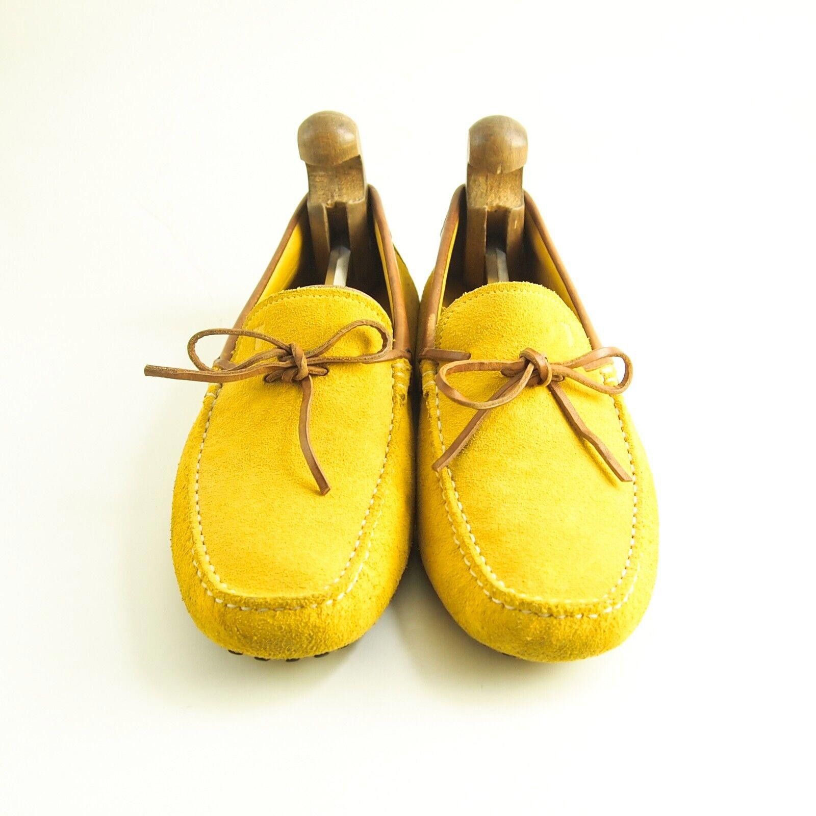 Tod's TOD's Gommini Driving Loafers Yellow Suede Mens US 9 EU 42 Size US 9 / EU 42 - 1 Thumbnail
