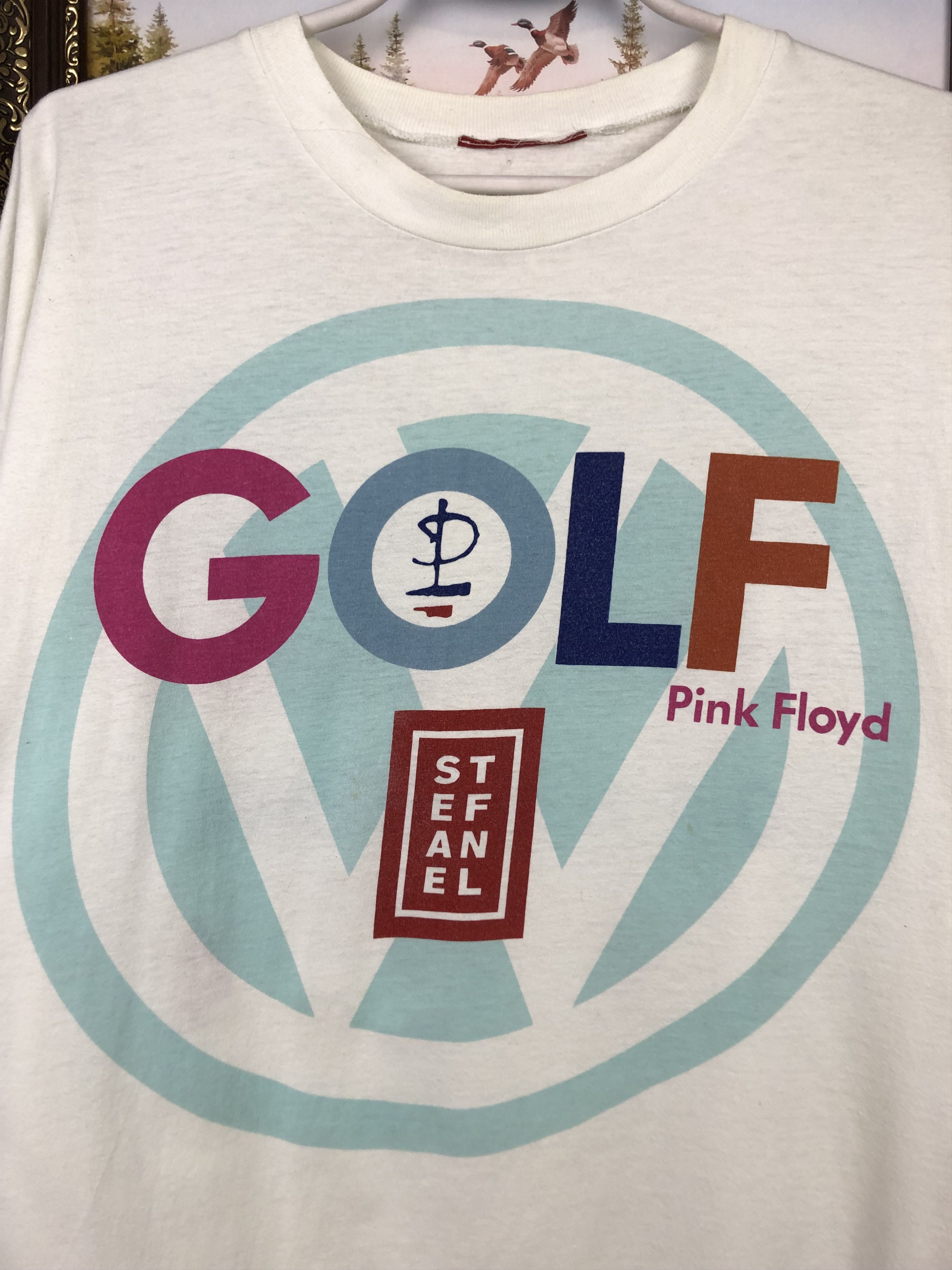 Band Tees Vintage 90 Pink Floyd Golf 1994 Italian Tour Band Shirt Tee Size US L / EU 52-54 / 3 - 3 Thumbnail