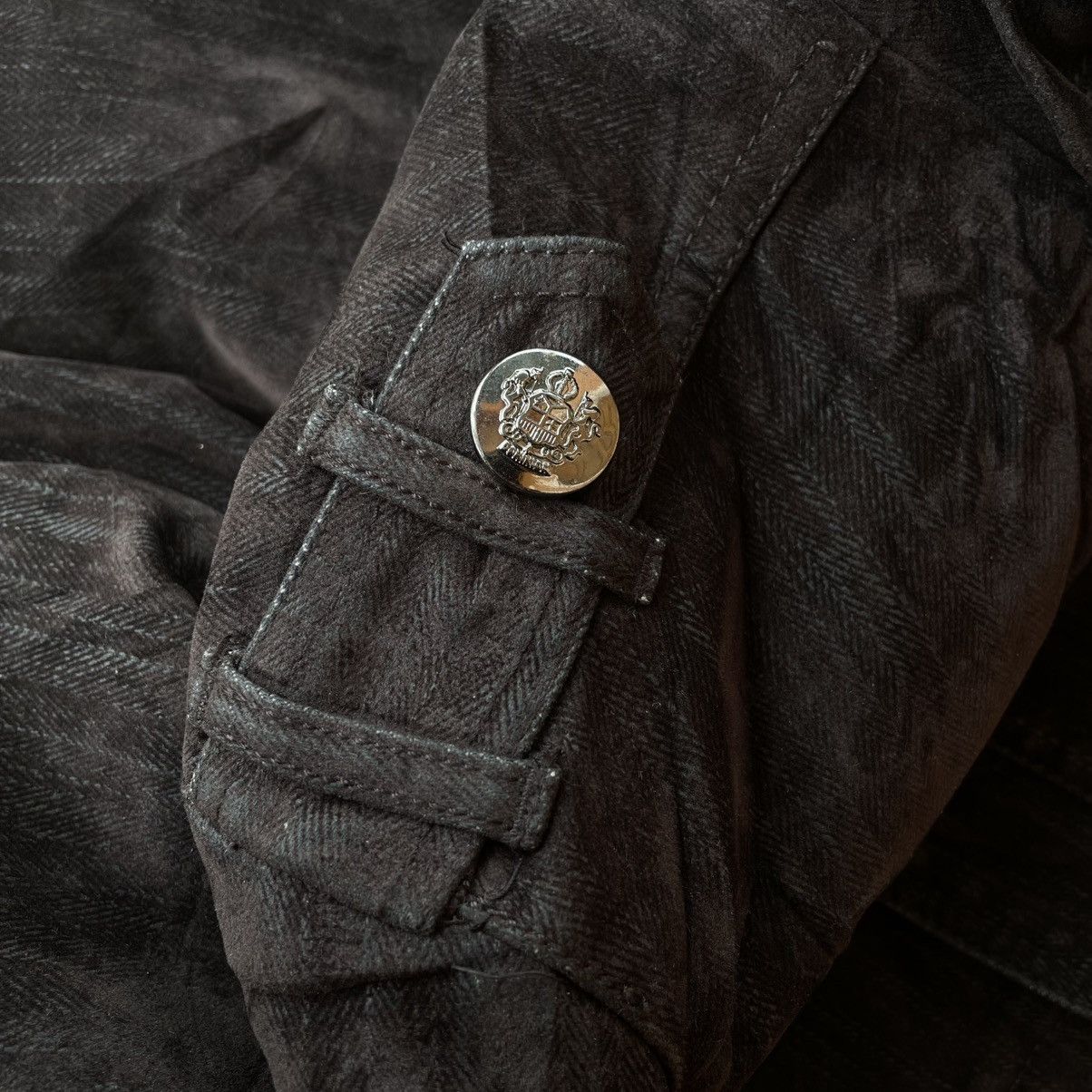 If Six Was Nine 🇯🇵 ROUSHATTE BUTTON UP FULL ZIP CORDUROY PUNK GOTHIC JACKET Size US L / EU 52-54 / 3 - 17 Thumbnail
