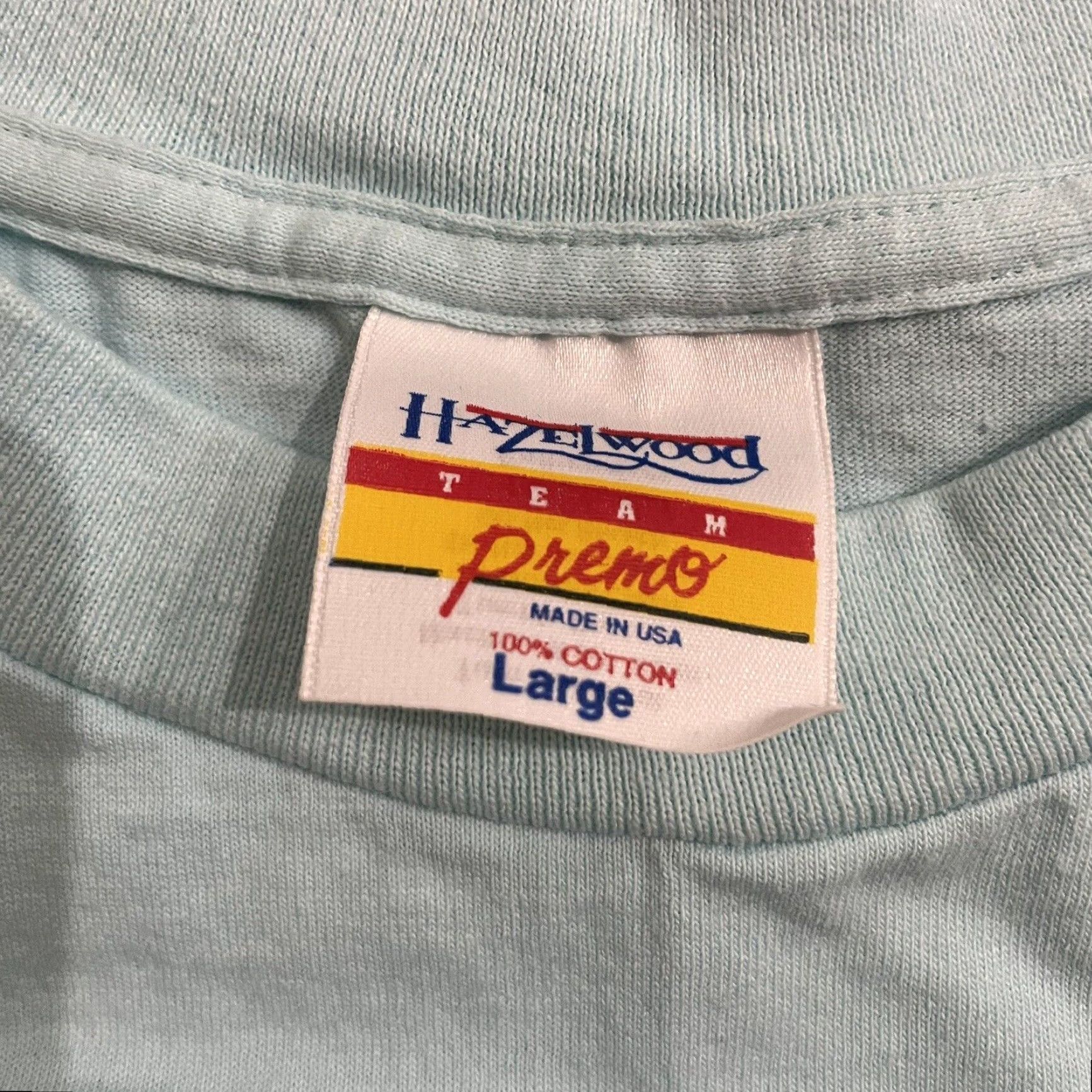 Elwood VINTAGE Hazelwood T-Shirt Men Size L Blue Arizona USA Cotton Graphic Stitch 90s Size US L / EU 52-54 / 3 - 4 Thumbnail