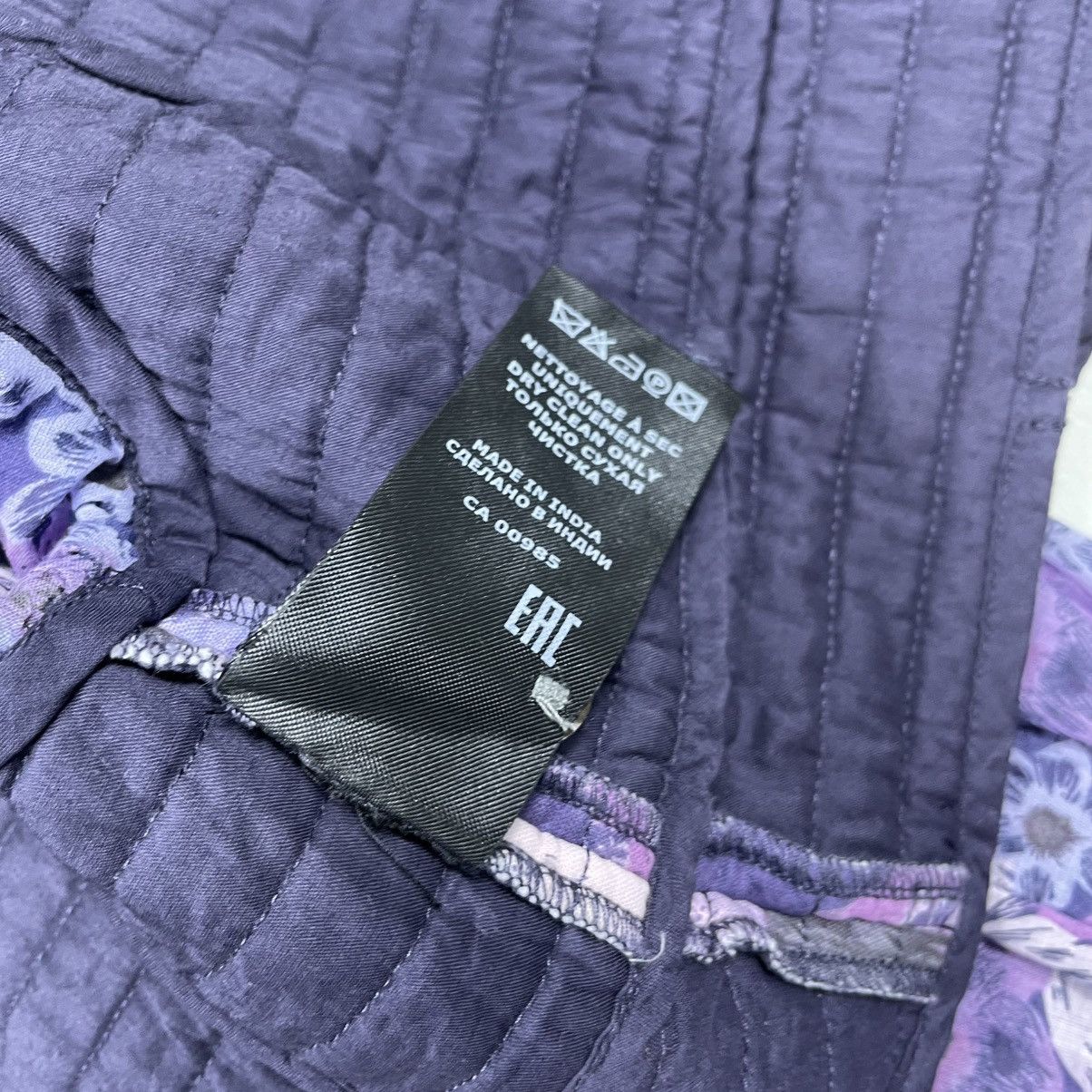 Isabel Marant Etoile ISABEL ÉTOILE MARANT PURPLE HALITA FLORAL CROPPED BLOUSE Size XS / US 0-2 / IT 36-38 - 11 Thumbnail